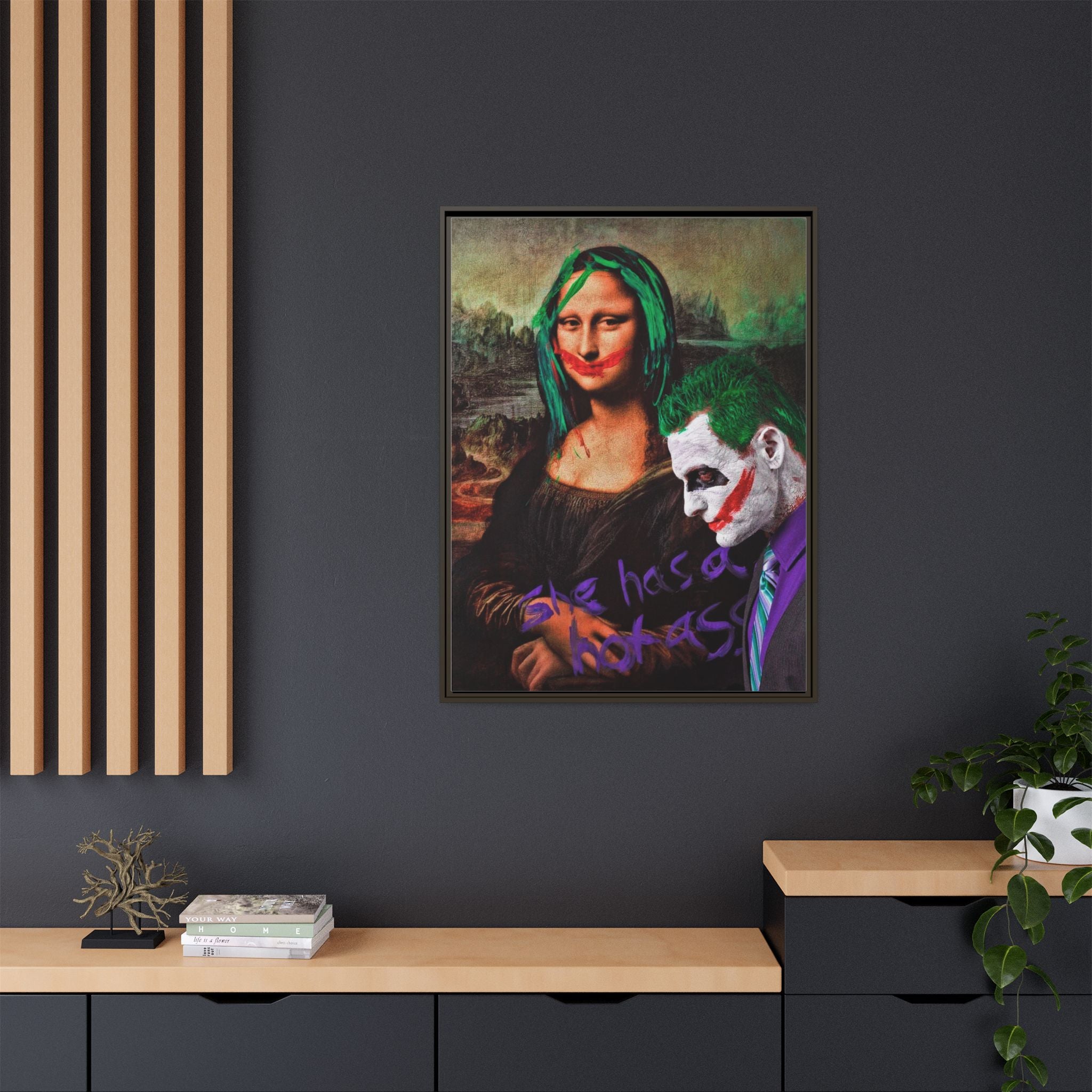 Mona Lisa Metamorphosis: Pop Culture Remix, Comic Book Reimagining - Canvas Wall Art