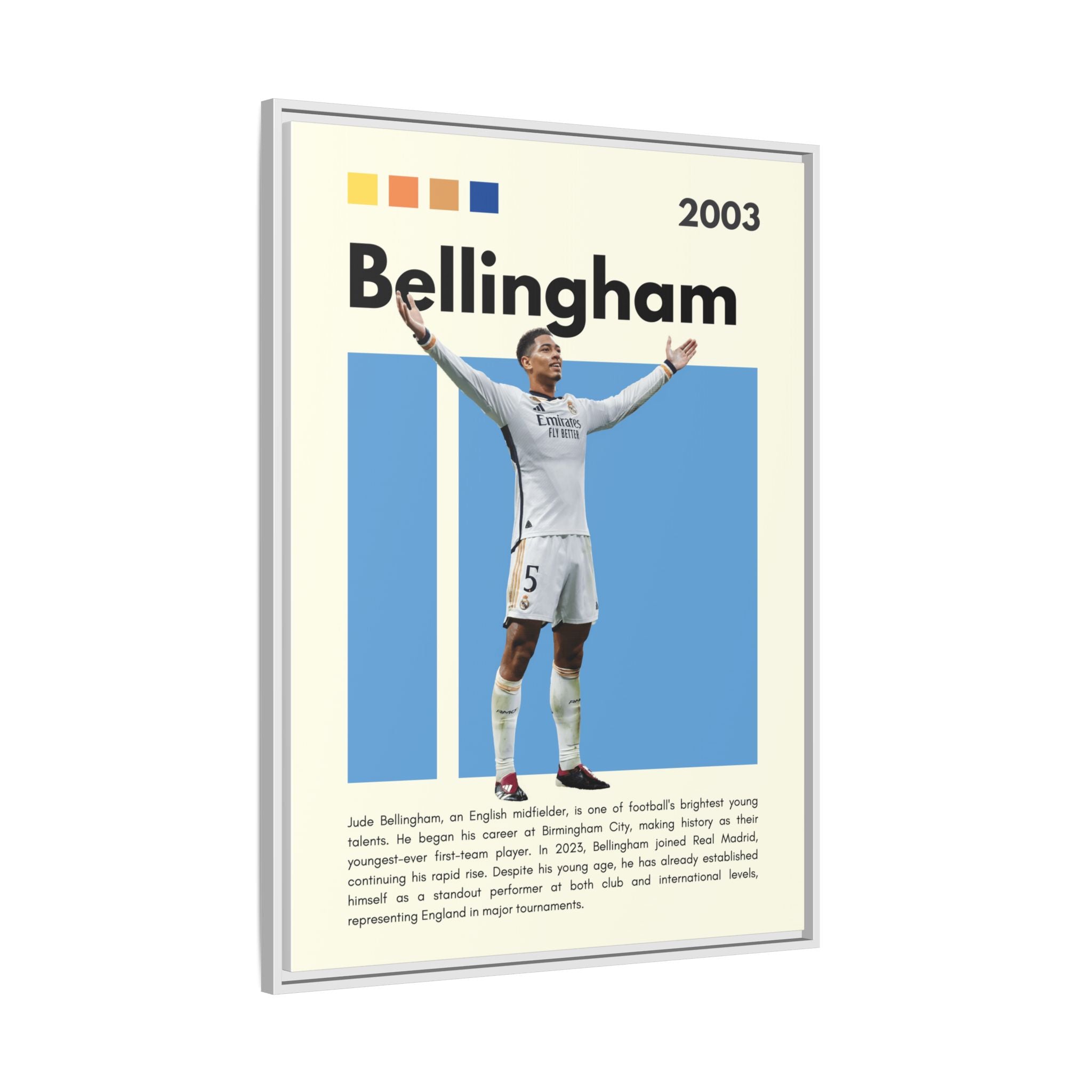 Jude Bellingham: Rising Star - Canvas Wall Art