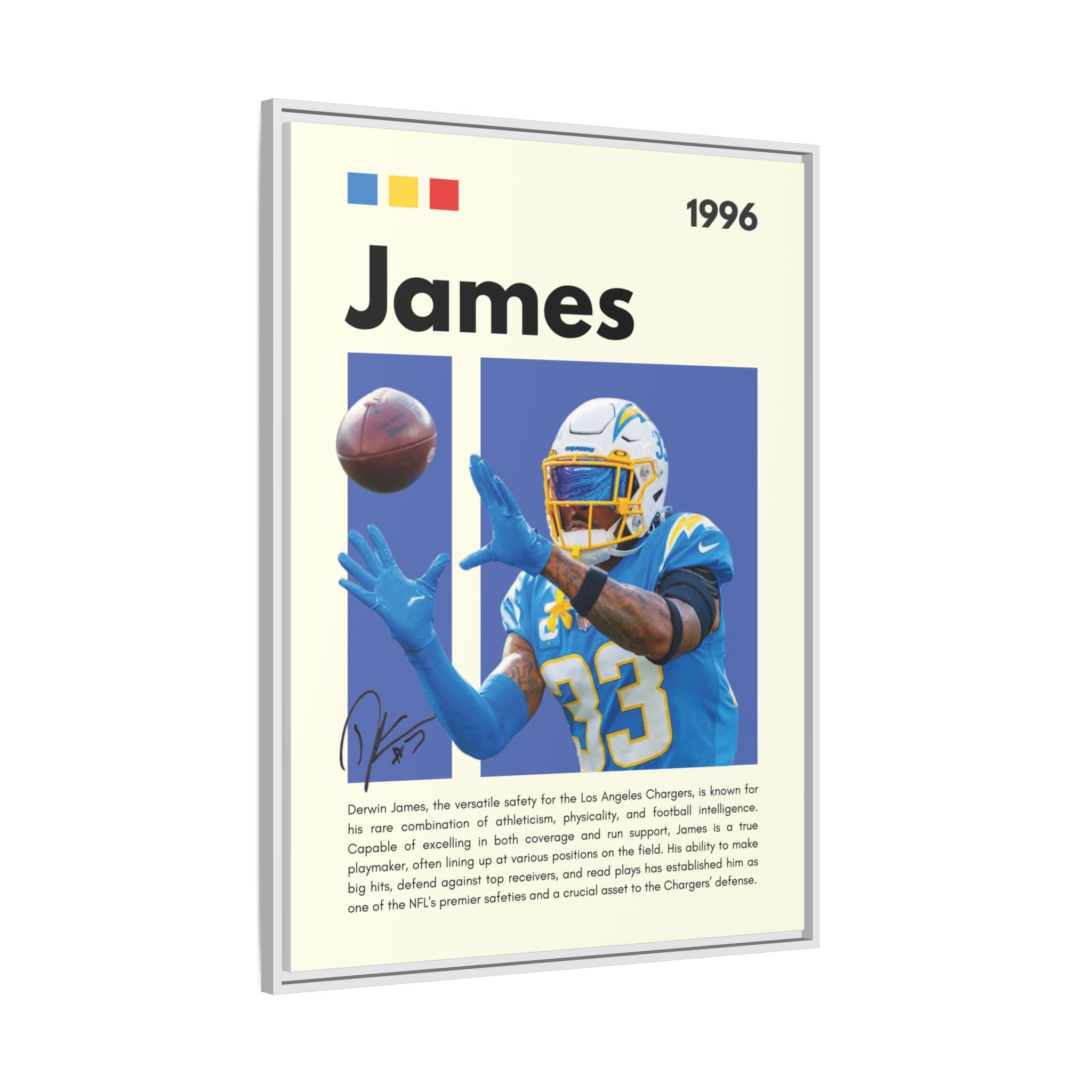 Derwin's Defensive Dominance - Canvas Wall Art