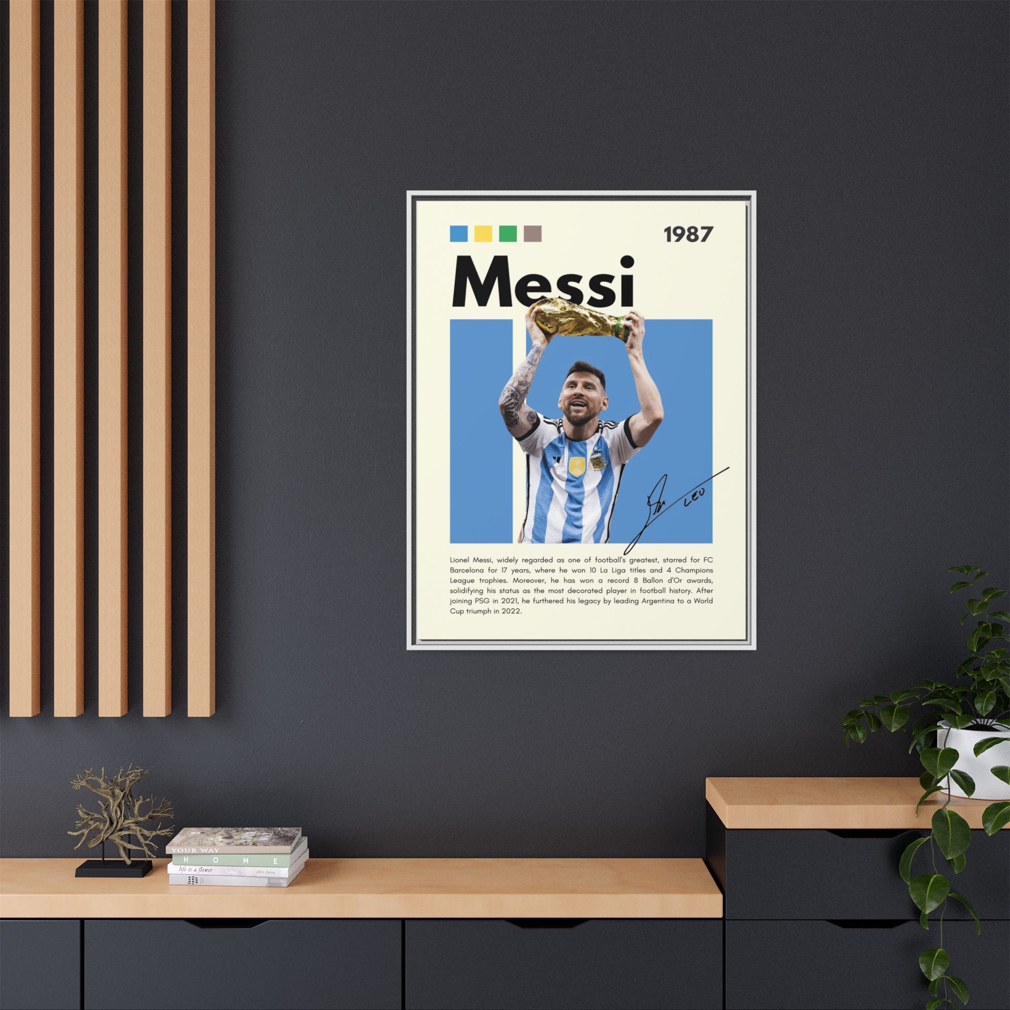 Messi's Triumph - Canvas Wall Art