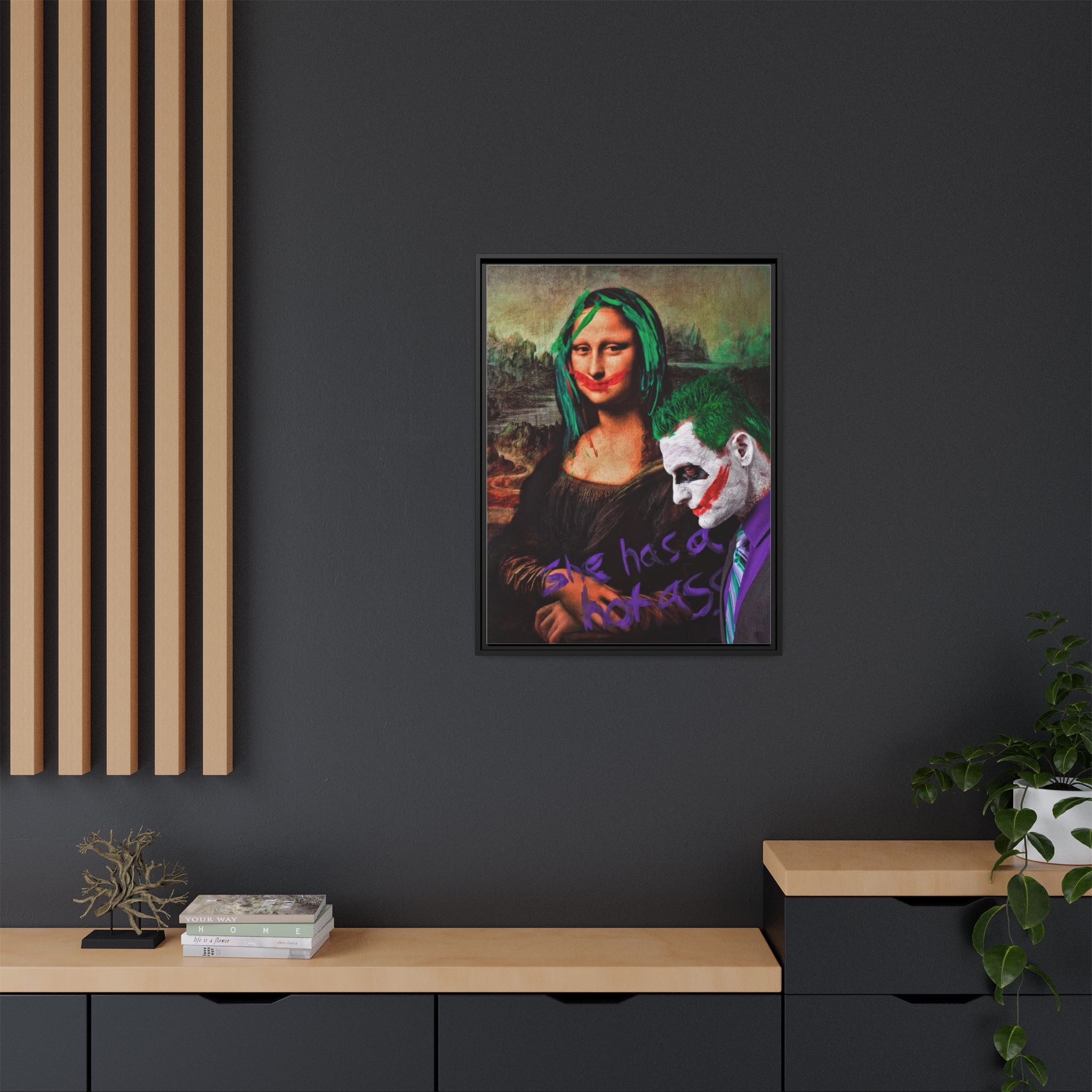 Mona Lisa Metamorphosis: Pop Culture Remix, Comic Book Reimagining - Canvas Wall Art