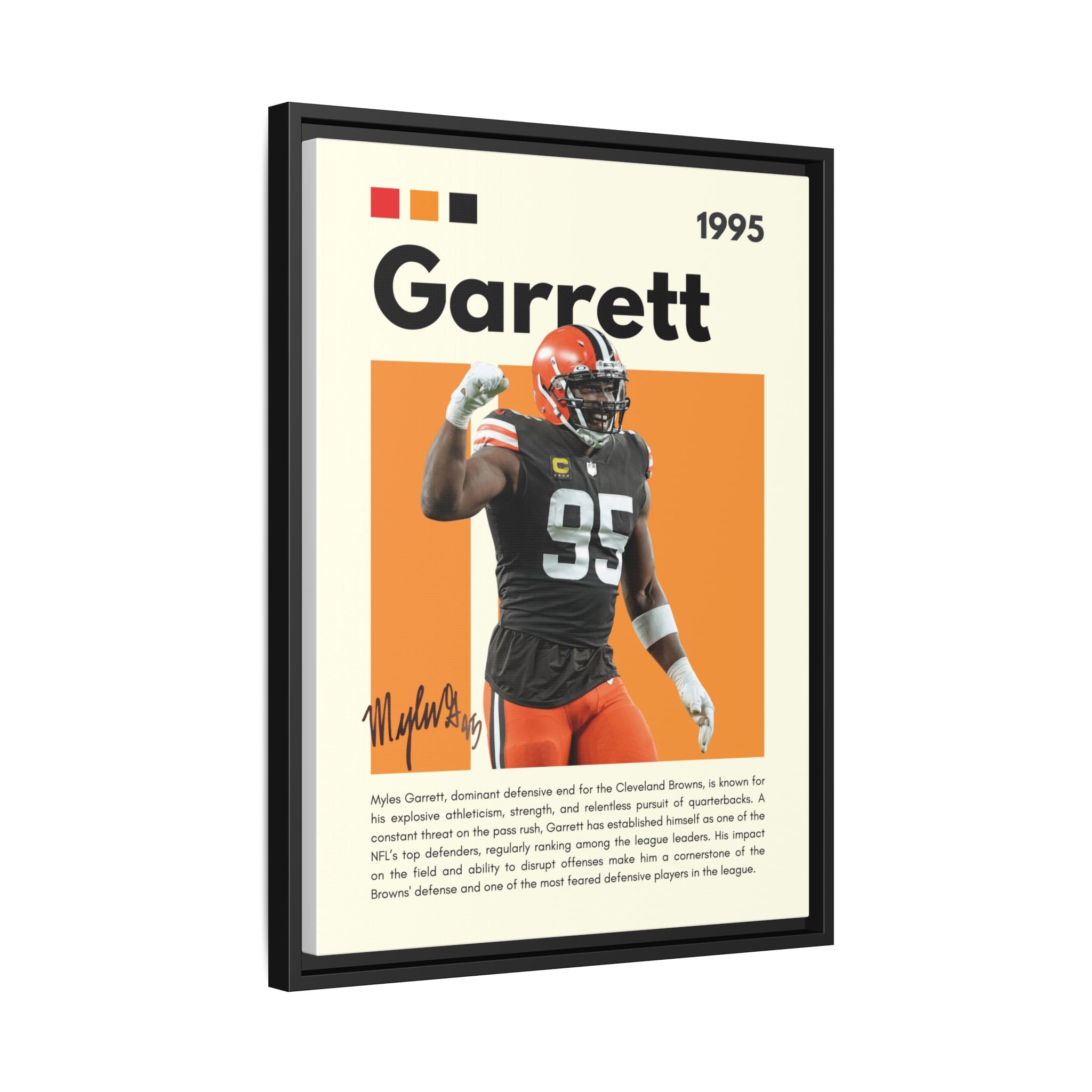 Myles Garrett: Beast of the Browns - Canvas Wall Art