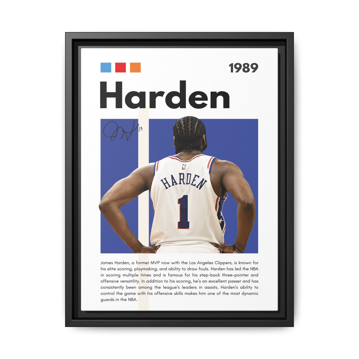 Harden's Stride - Canvas Wall Art