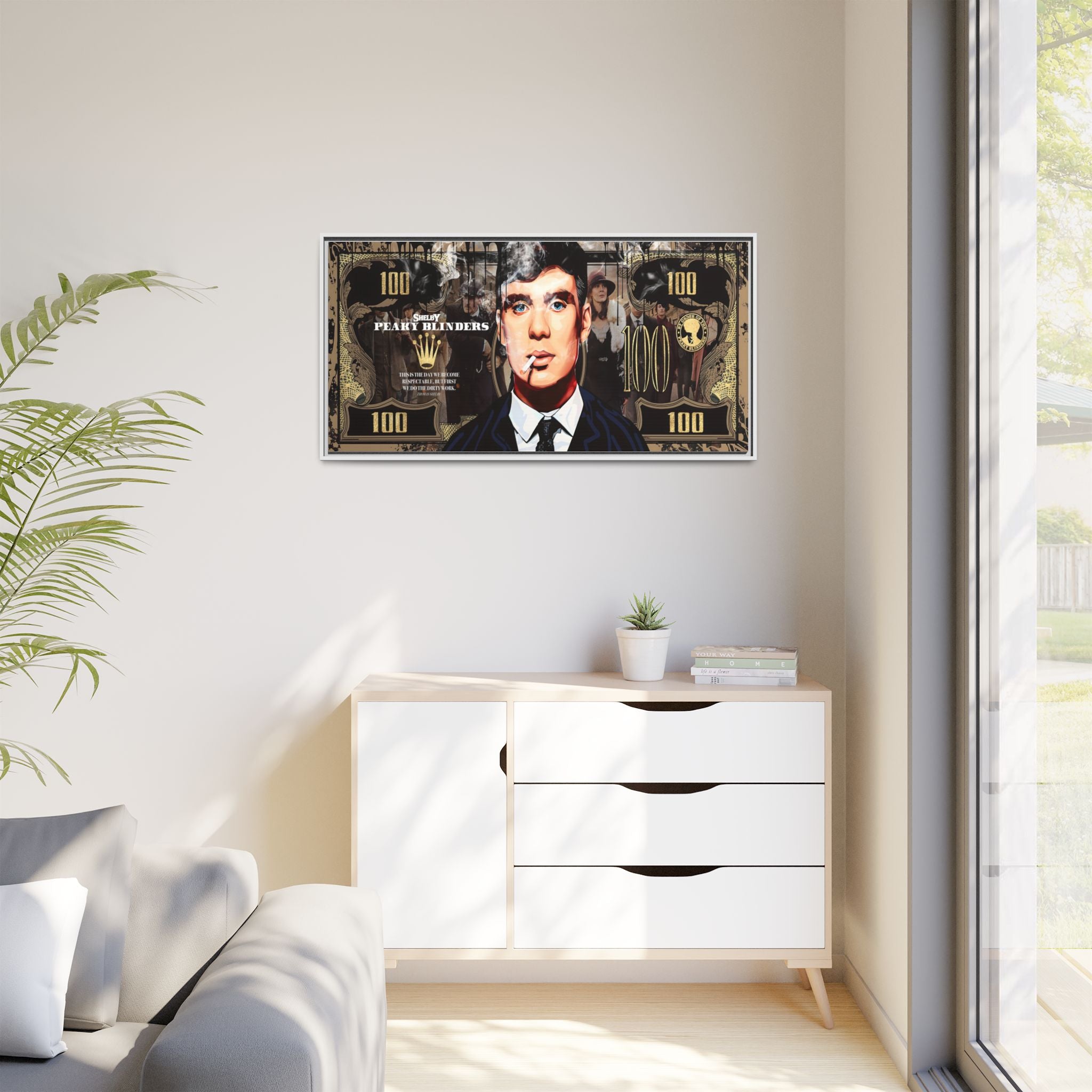 Peaky Blinders Reign: Shelby Empire Rising, Vintage Gangster Art Portrait - Canvas Wall Art
