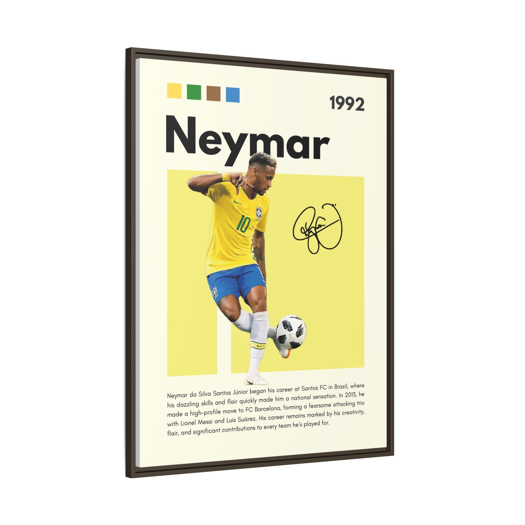 Neymar's Golden Moment - Canvas Wall Art