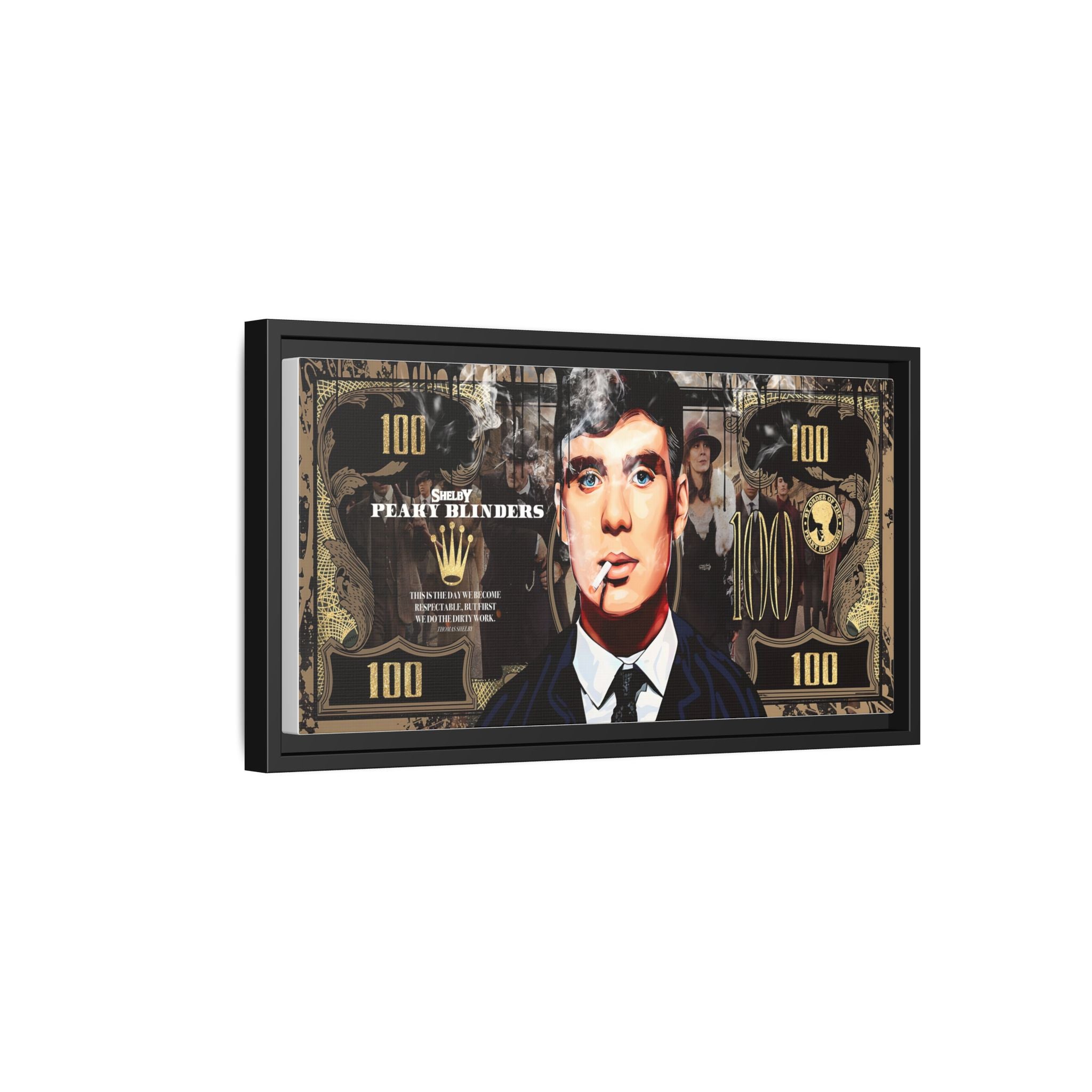 Peaky Blinders Reign: Shelby Empire Rising, Vintage Gangster Art Portrait - Canvas Wall Art