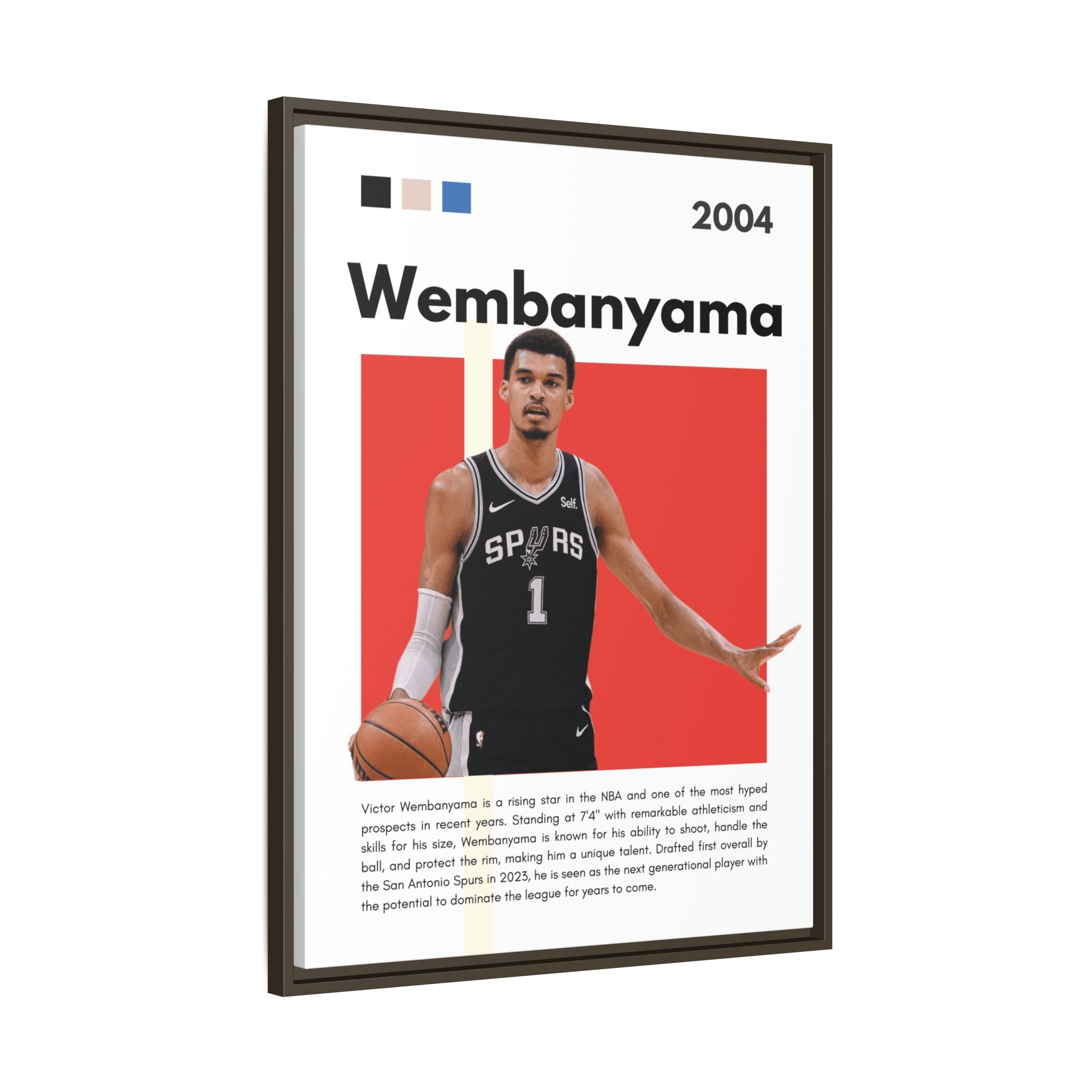 Wembanyama Rising - Canvas Wall Art