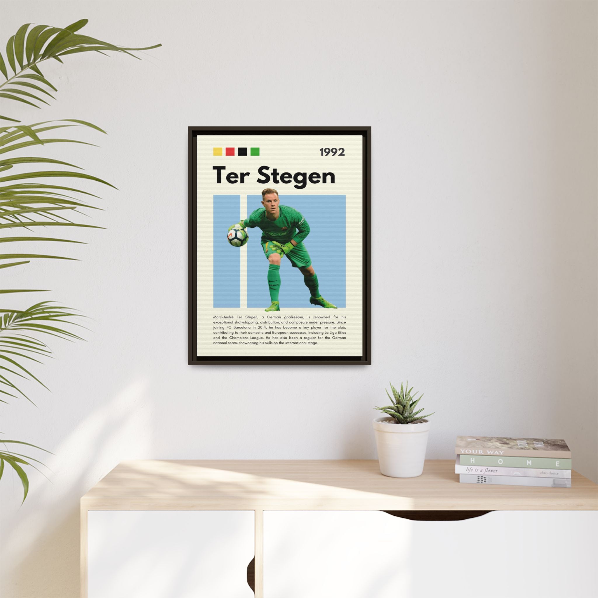 Ter Stegen: Guardian of Barcelona - Canvas Wall Art