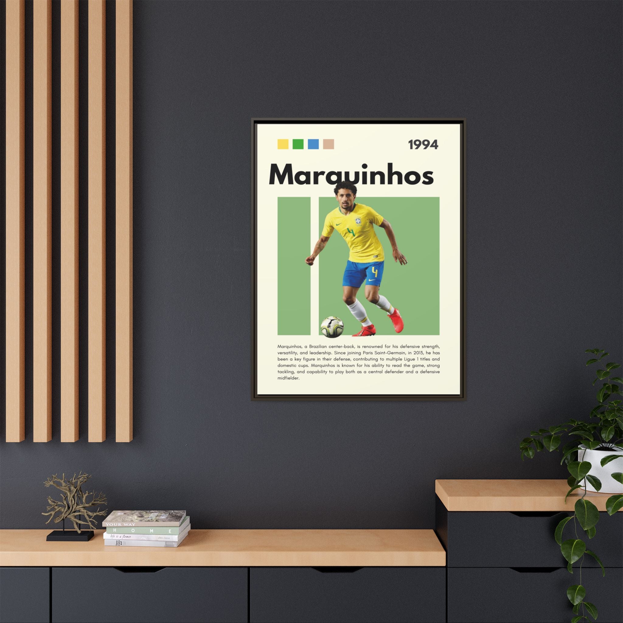 Marquinhos: Defensive Maestro - Canvas Wall Art