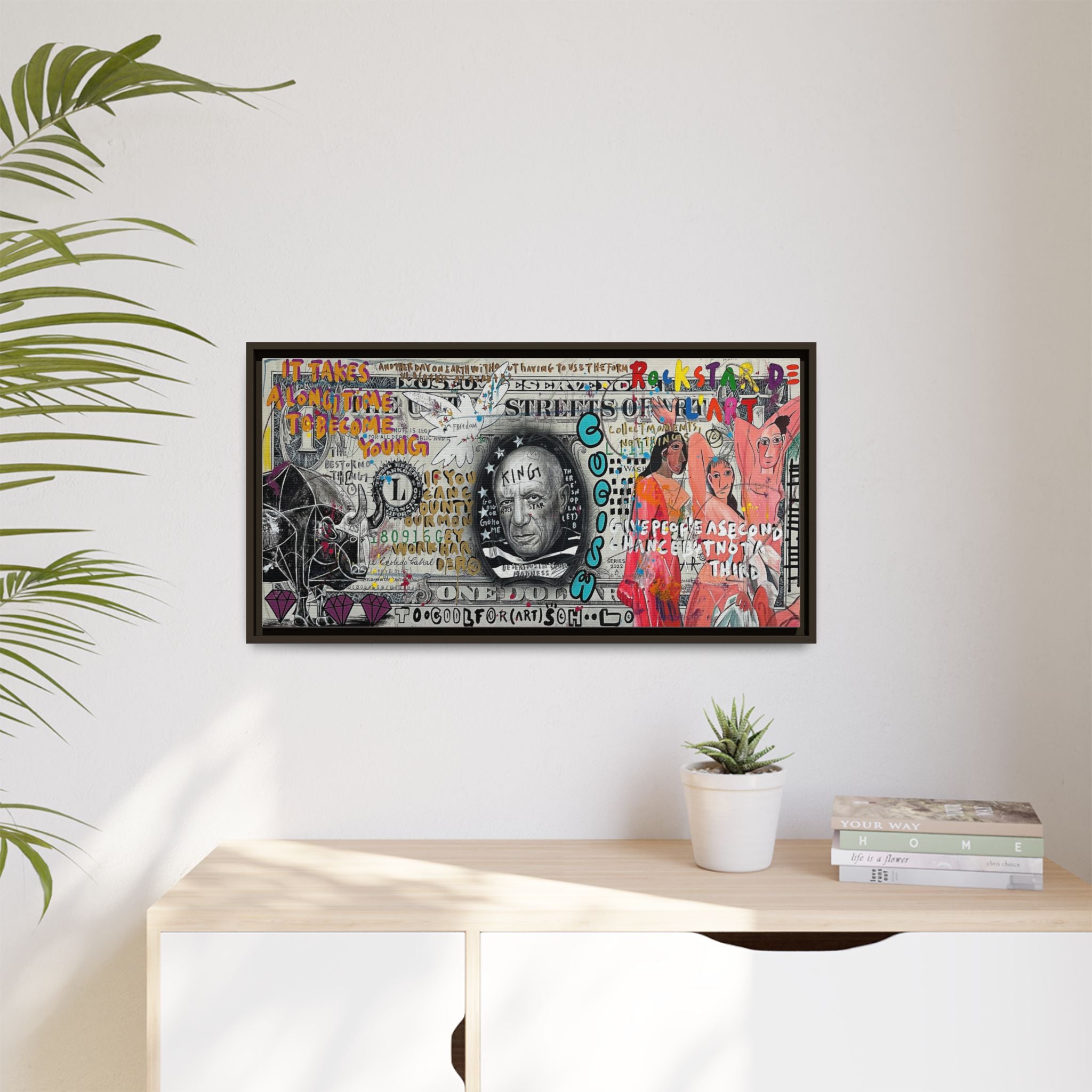 Cultural Remix: Pop Art Portrait, Street Art Legacy, Contemporary Expression - Canvas Wall Art