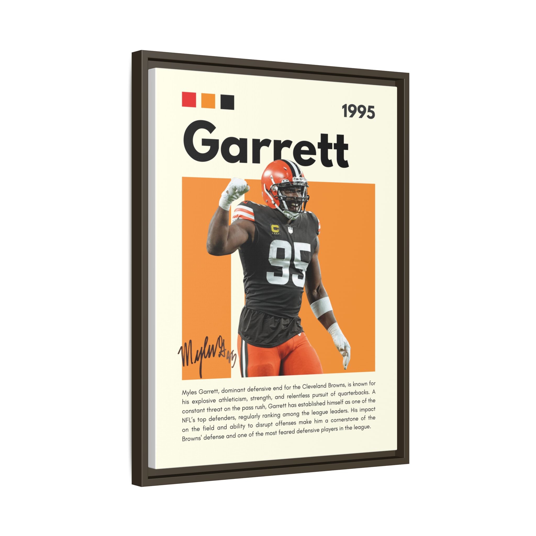 Myles Garrett: Beast of the Browns - Canvas Wall Art