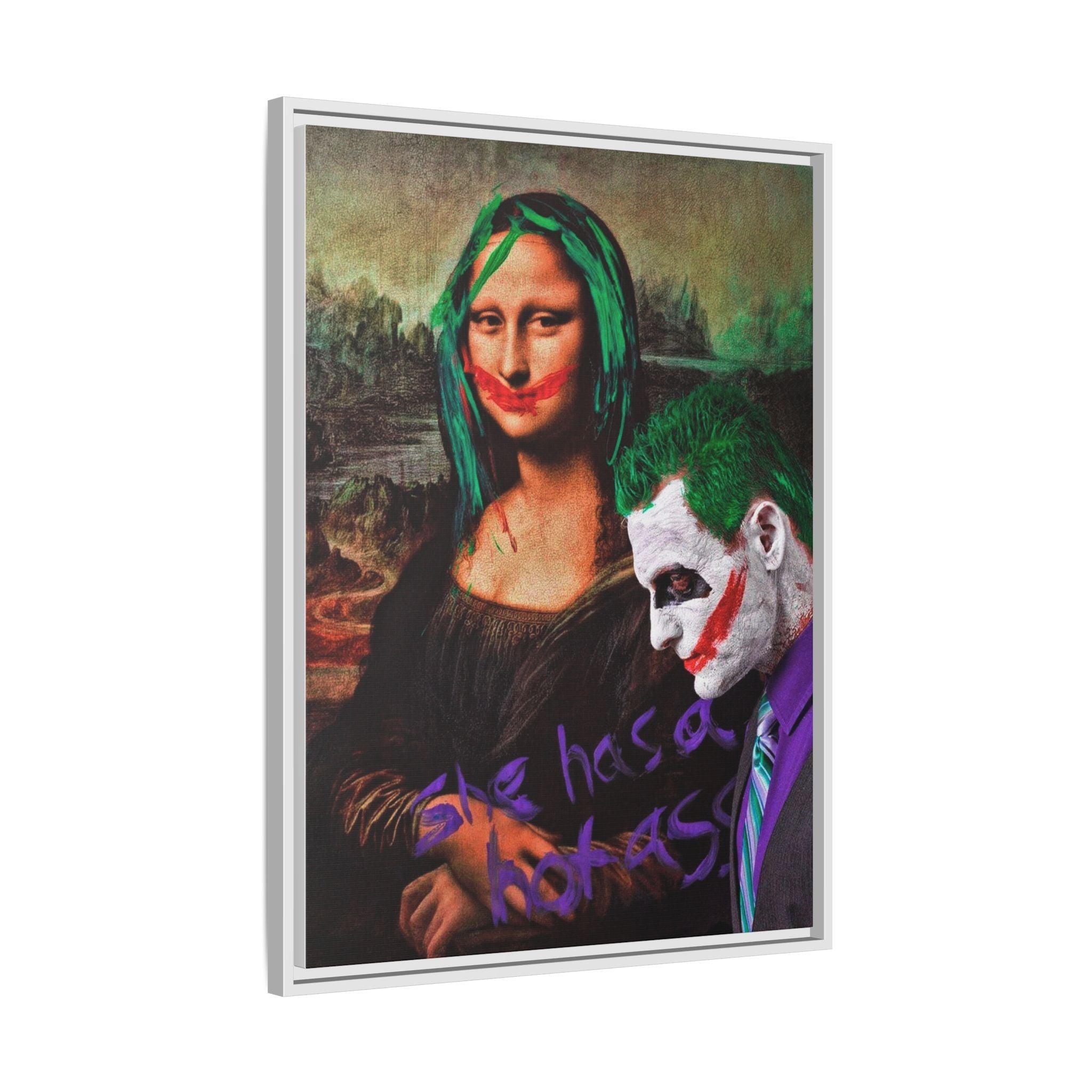 Mona Lisa Metamorphosis: Pop Culture Remix, Comic Book Reimagining - Canvas Wall Art