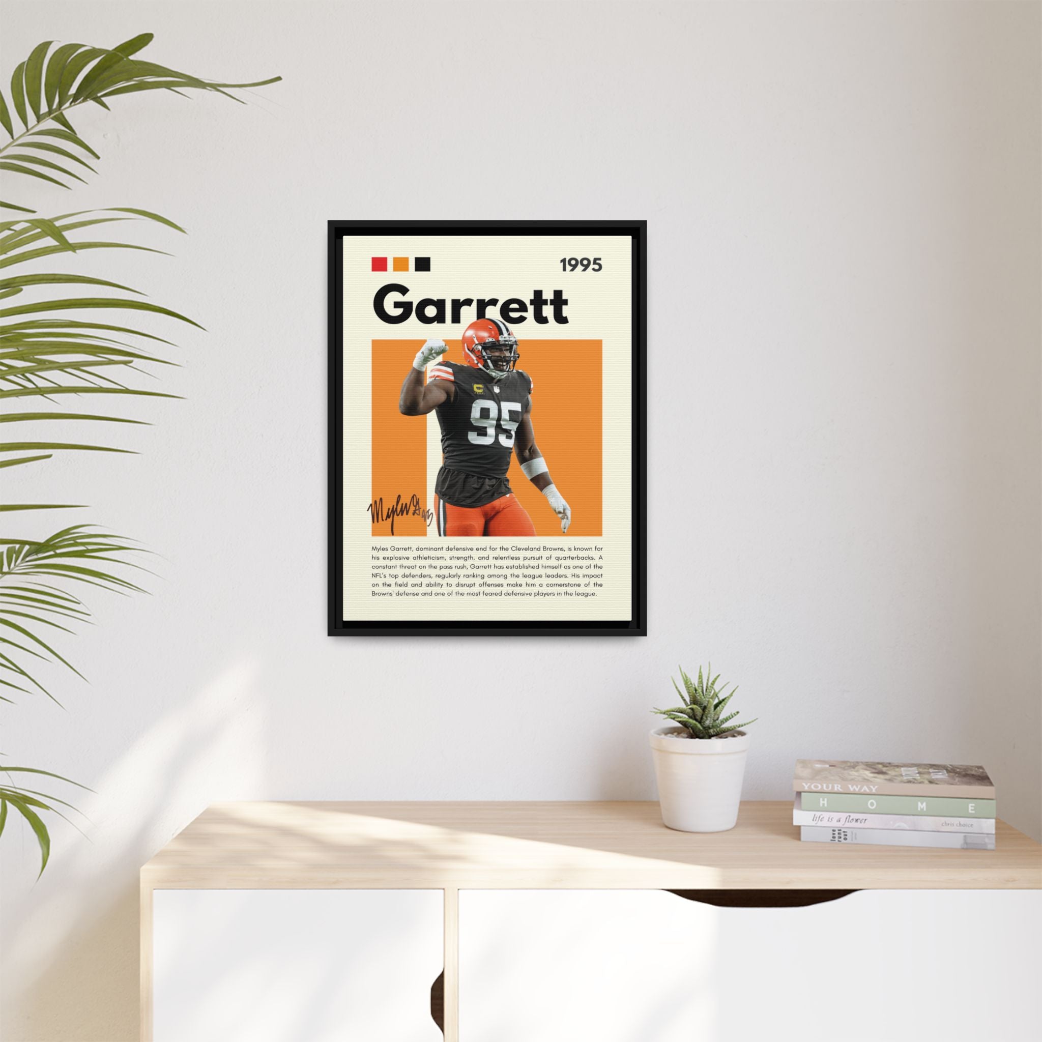 Myles Garrett: Beast of the Browns - Canvas Wall Art