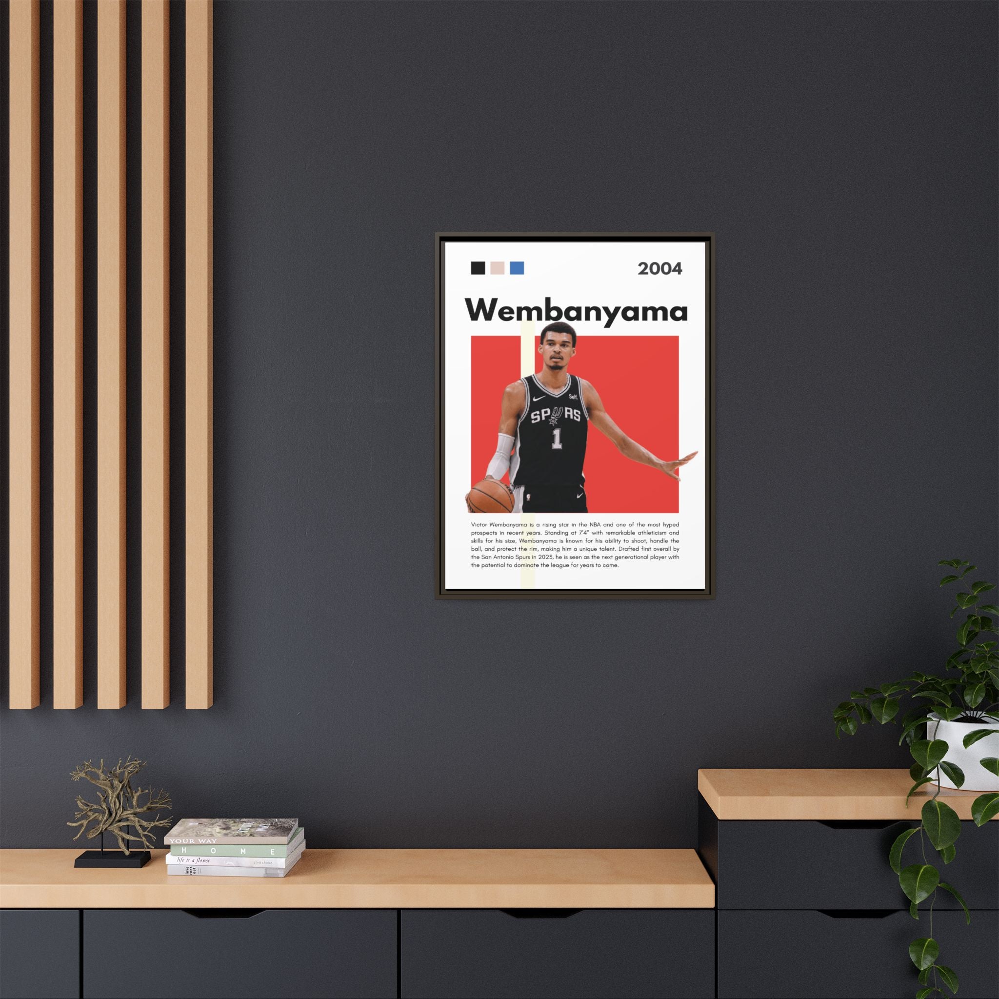 Wembanyama Rising - Canvas Wall Art