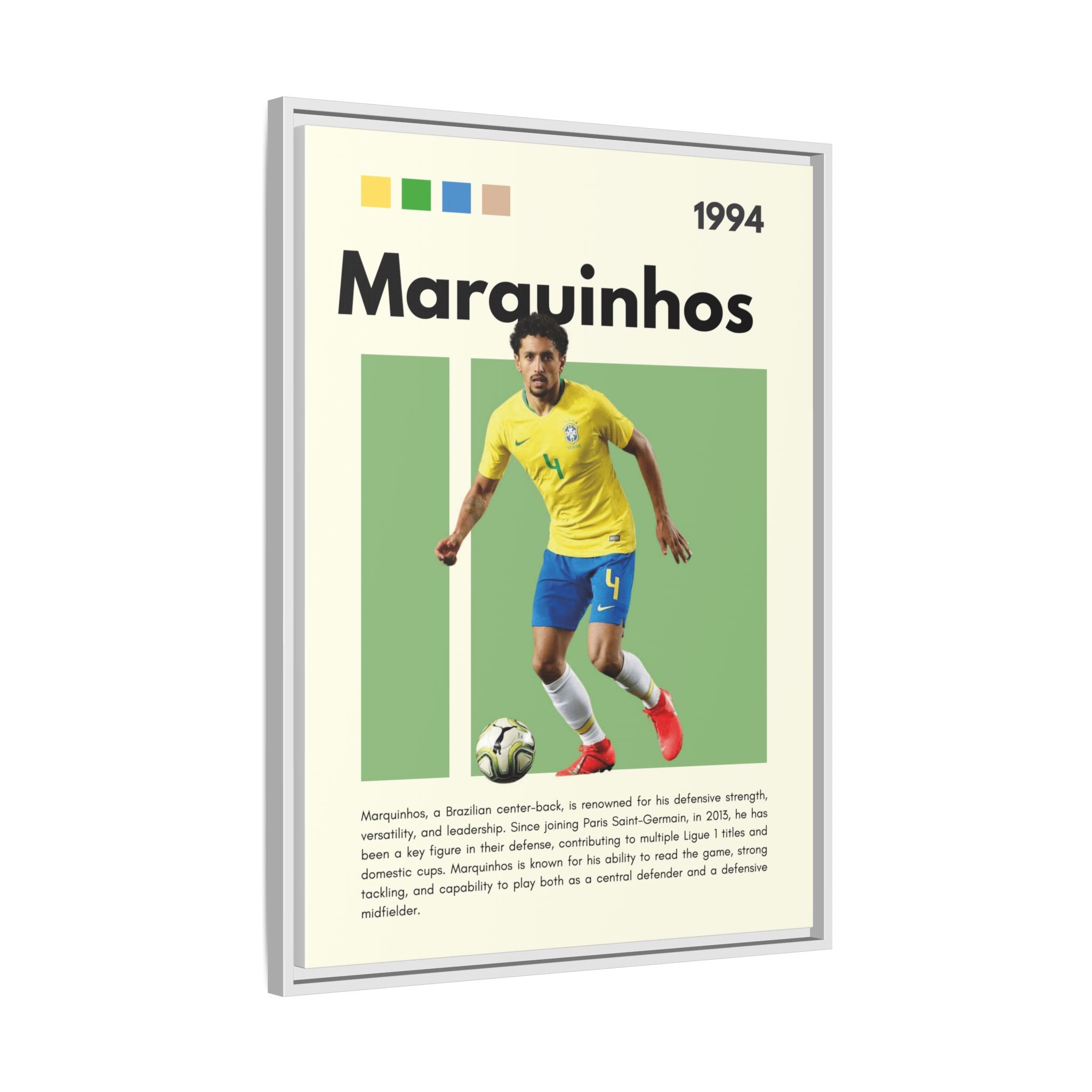 Marquinhos: Defensive Maestro - Canvas Wall Art