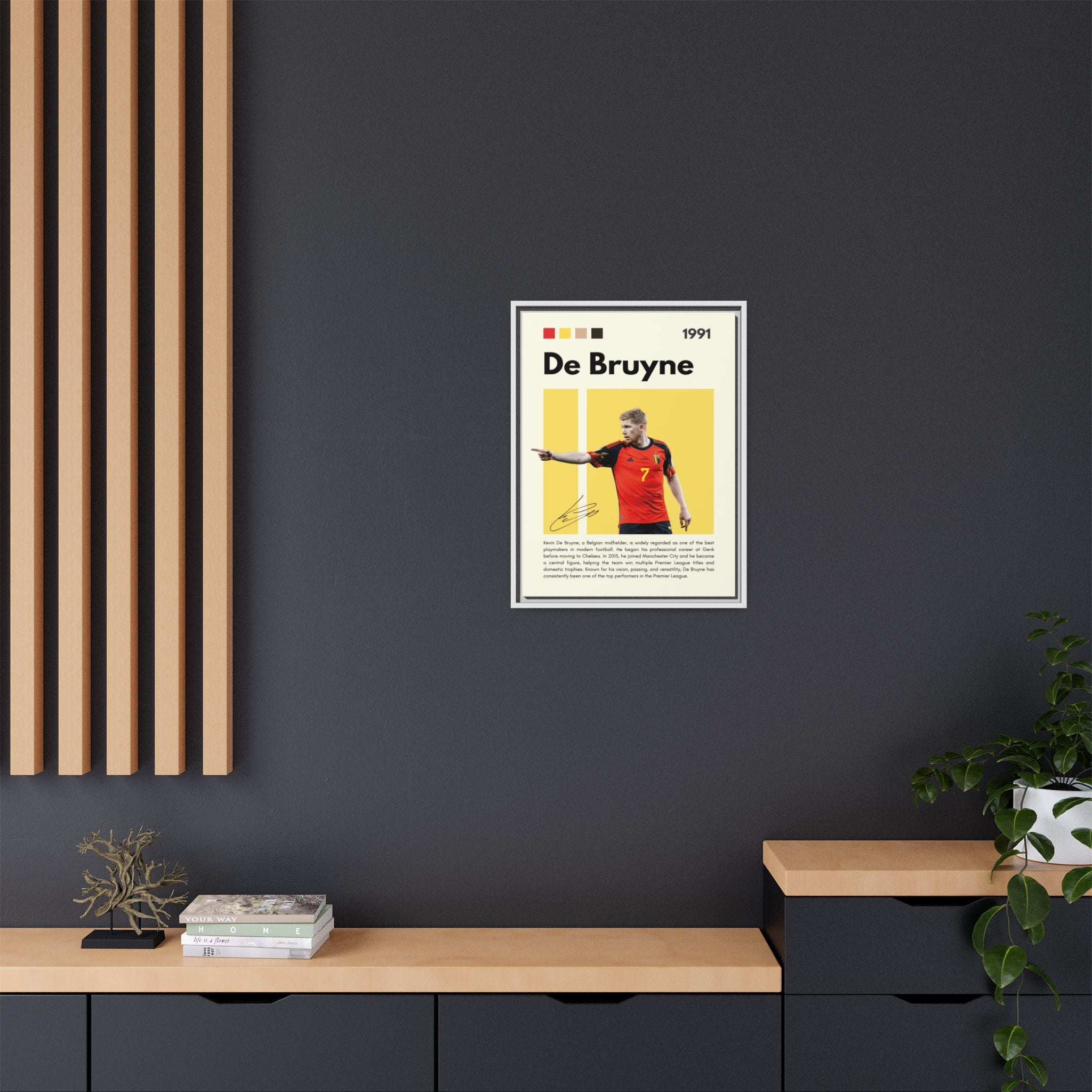 De Bruyne: Football's Maestro - Canvas Wall Art