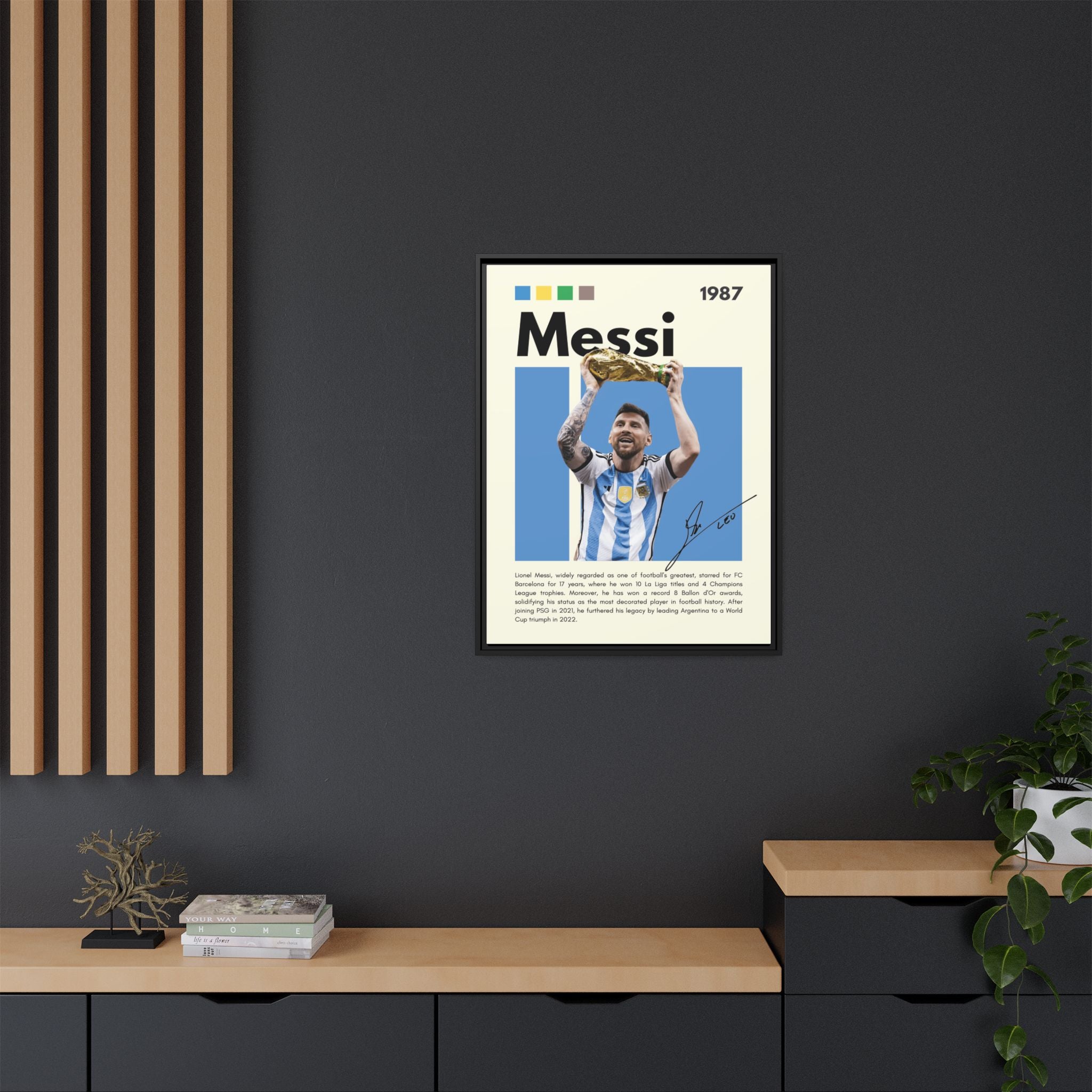Messi's Triumph - Canvas Wall Art