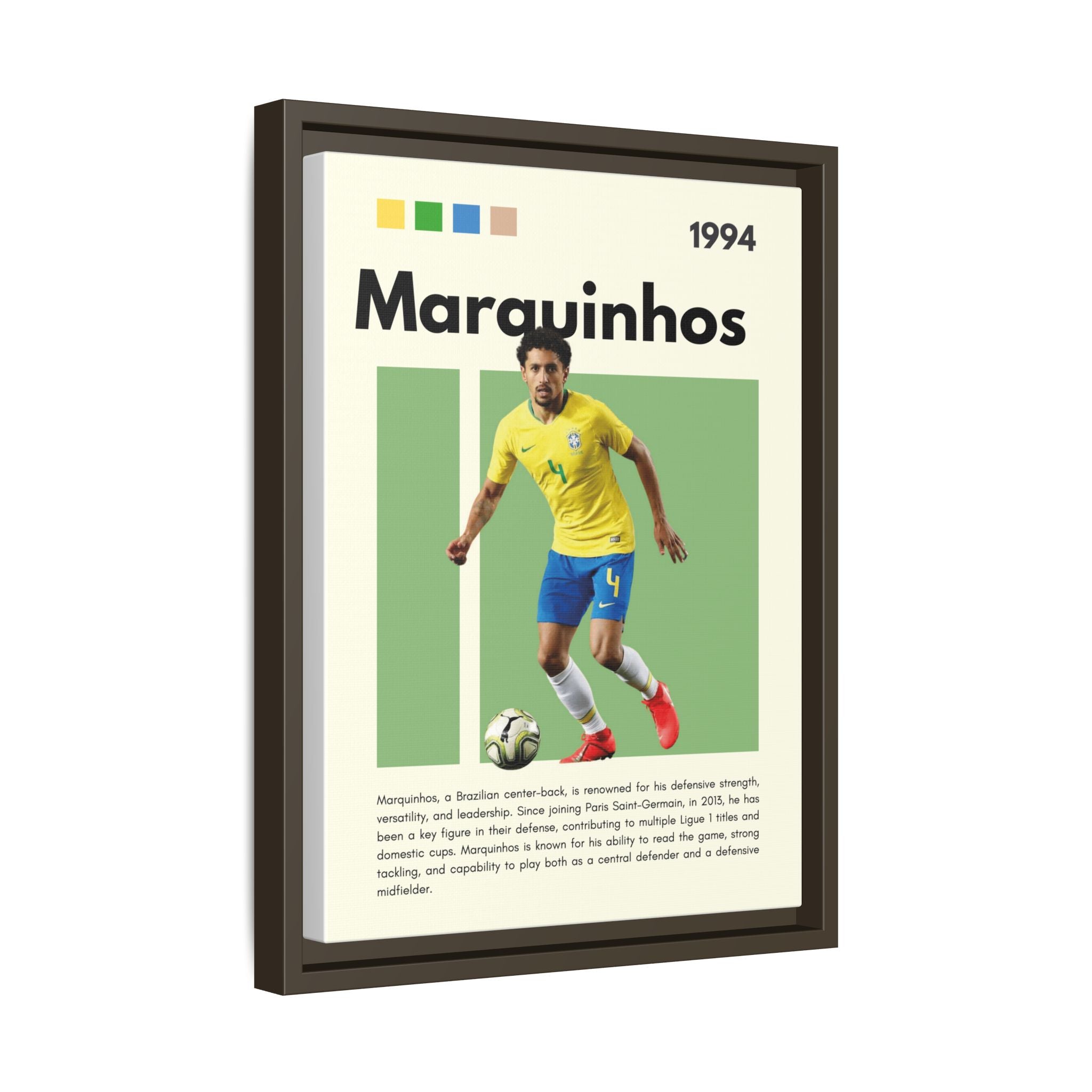 Marquinhos: Defensive Maestro - Canvas Wall Art