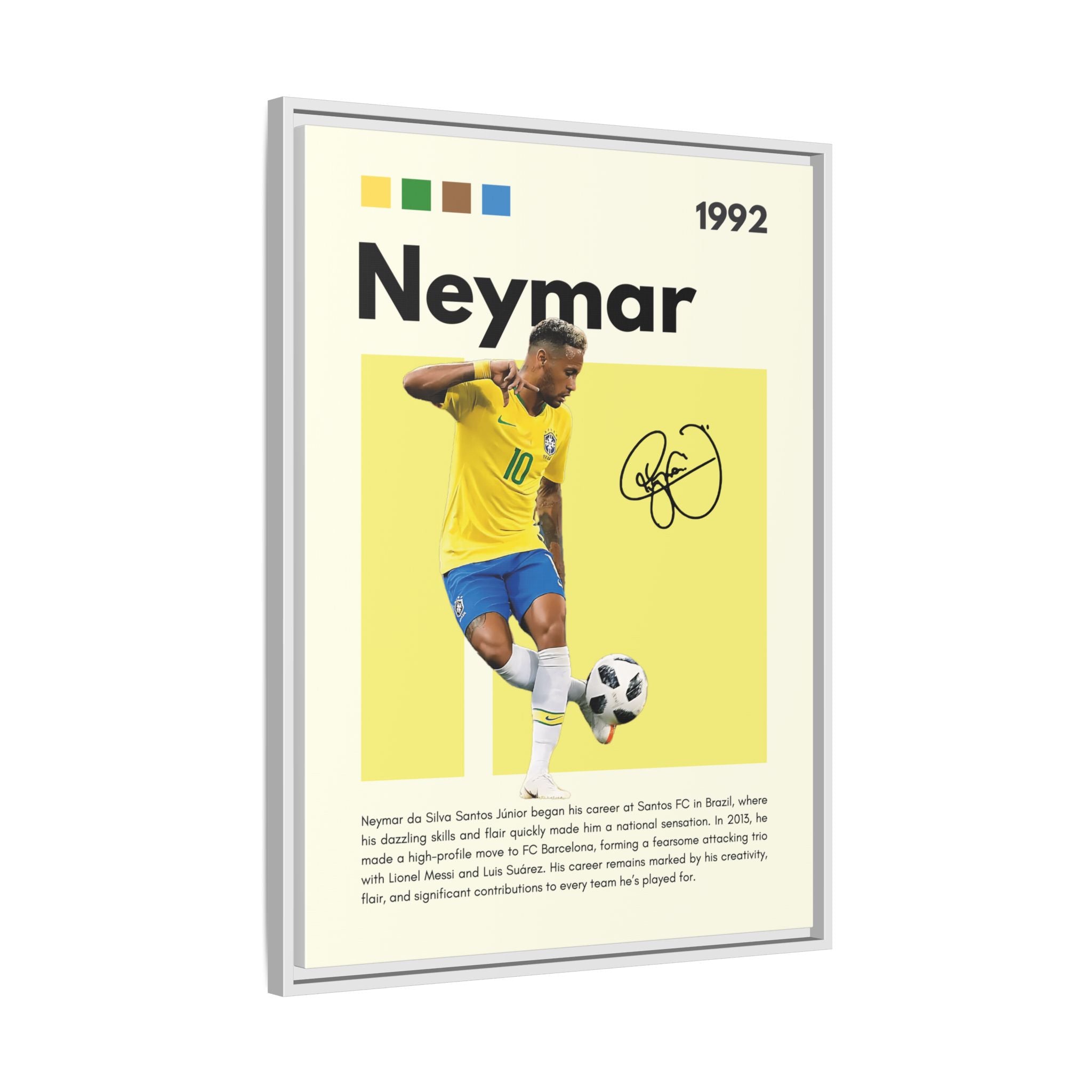 Neymar's Golden Moment - Canvas Wall Art