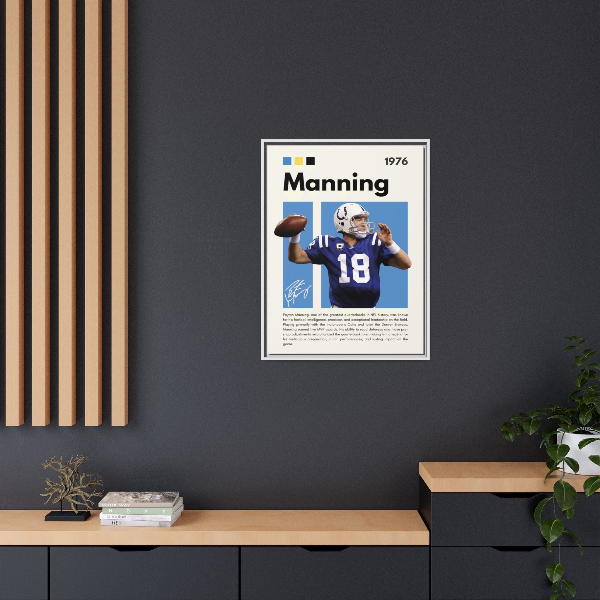 Peyton Manning: Gridiron Genius - Canvas Wall Art