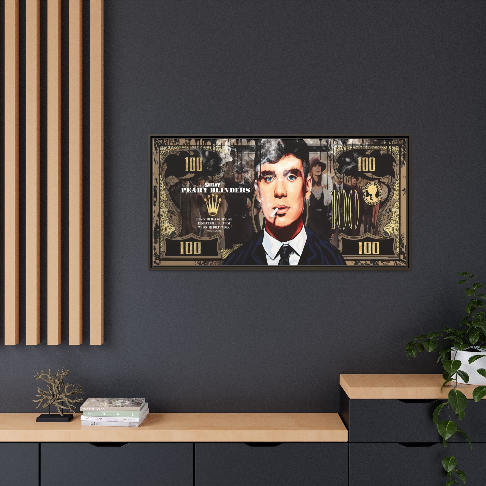 Peaky Blinders Reign: Shelby Empire Rising, Vintage Gangster Art Portrait - Canvas Wall Art