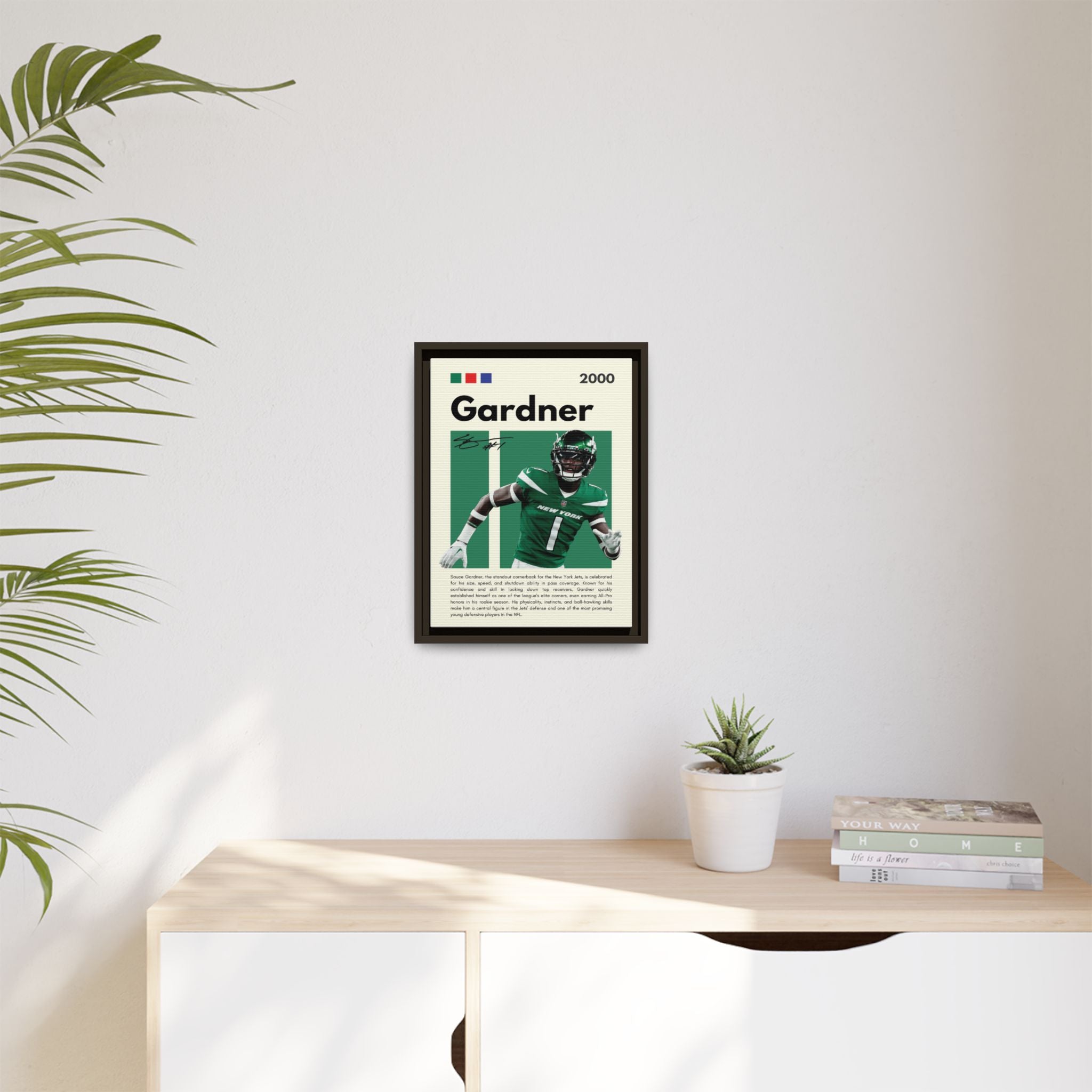 Sauce Gardner: Defensive Dynamo - Canvas Wall Art
