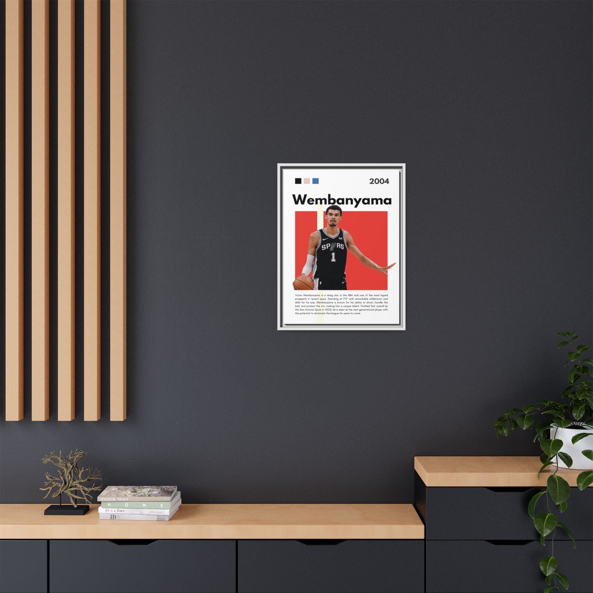 Wembanyama Rising - Canvas Wall Art