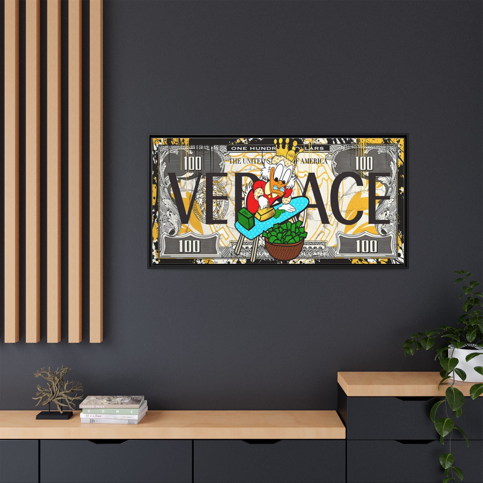 Duckonomics: Pop Art Currency Remix, Urban Financial Whimsy - Canvas Wall Art