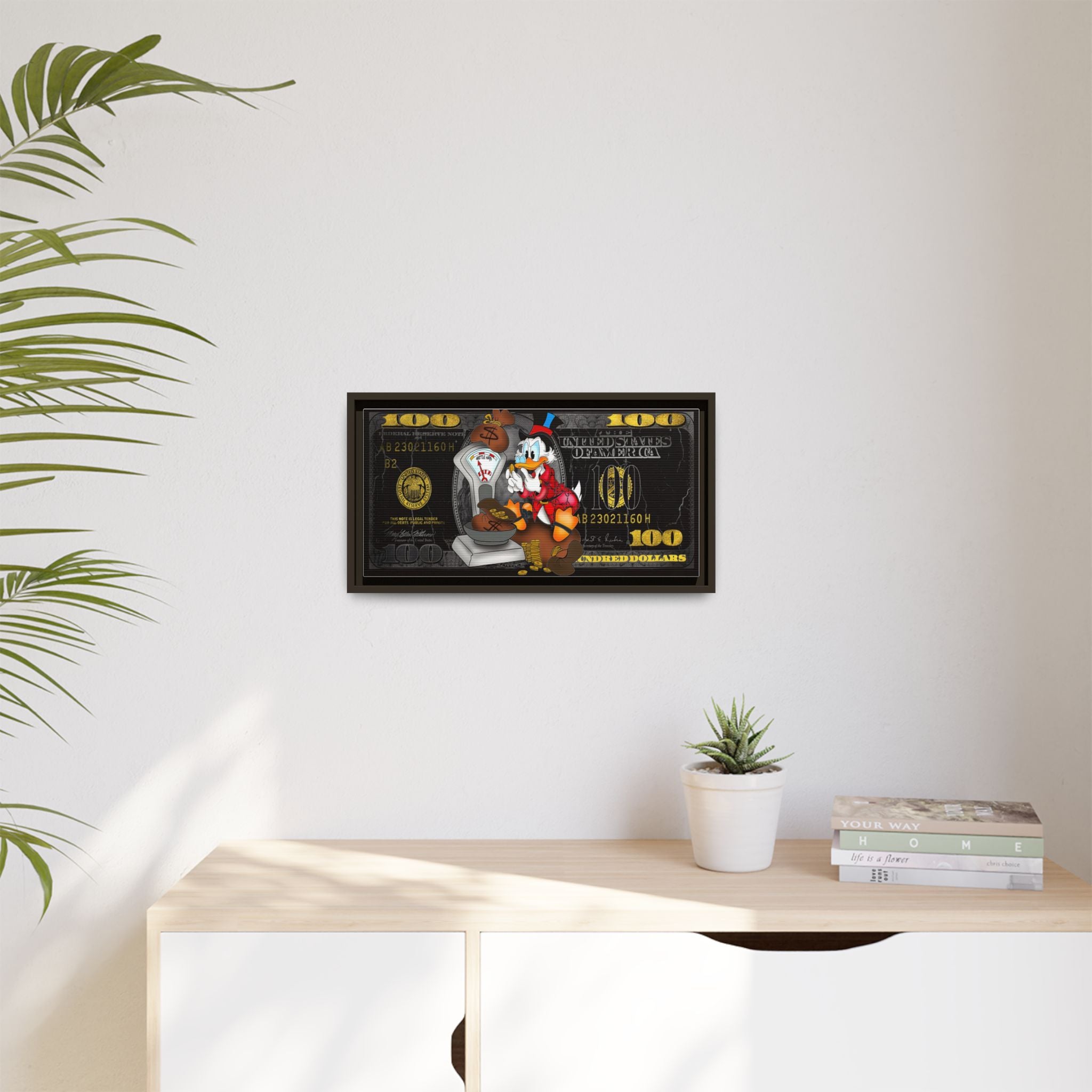 Wealth of Imagination: Disney Pop Art Economics, Financial Whimsy Visualization - Canvas Wall Art