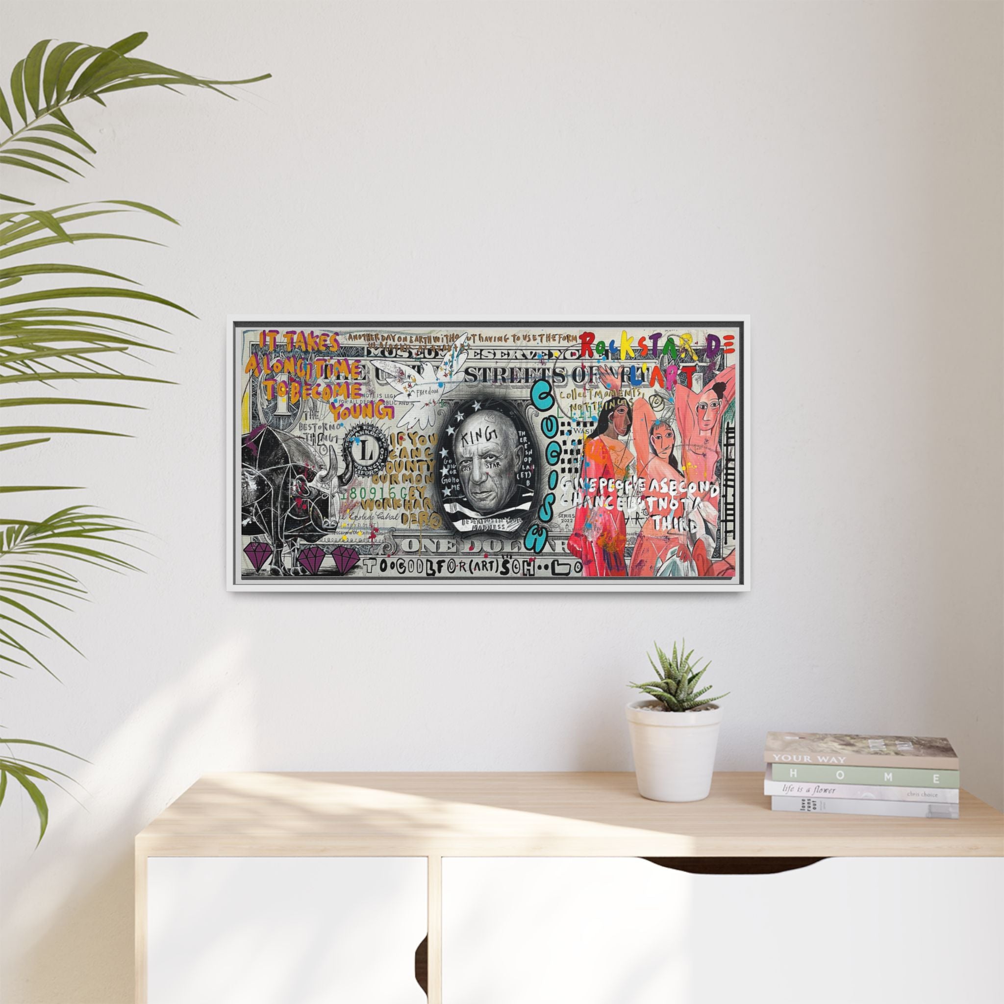 Cultural Remix: Pop Art Portrait, Street Art Legacy, Contemporary Expression - Canvas Wall Art