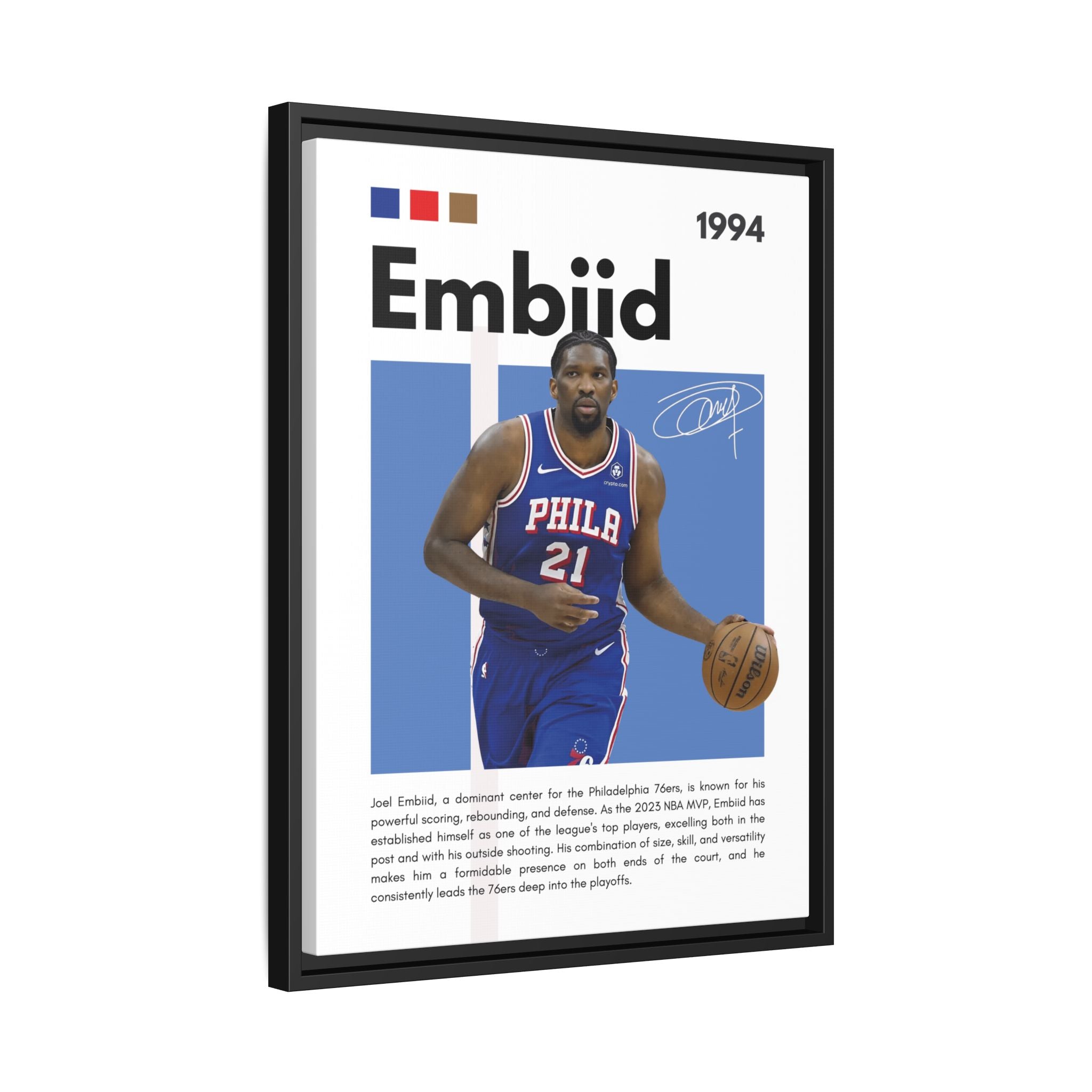 Embiid MVP - Canvas Wall Art