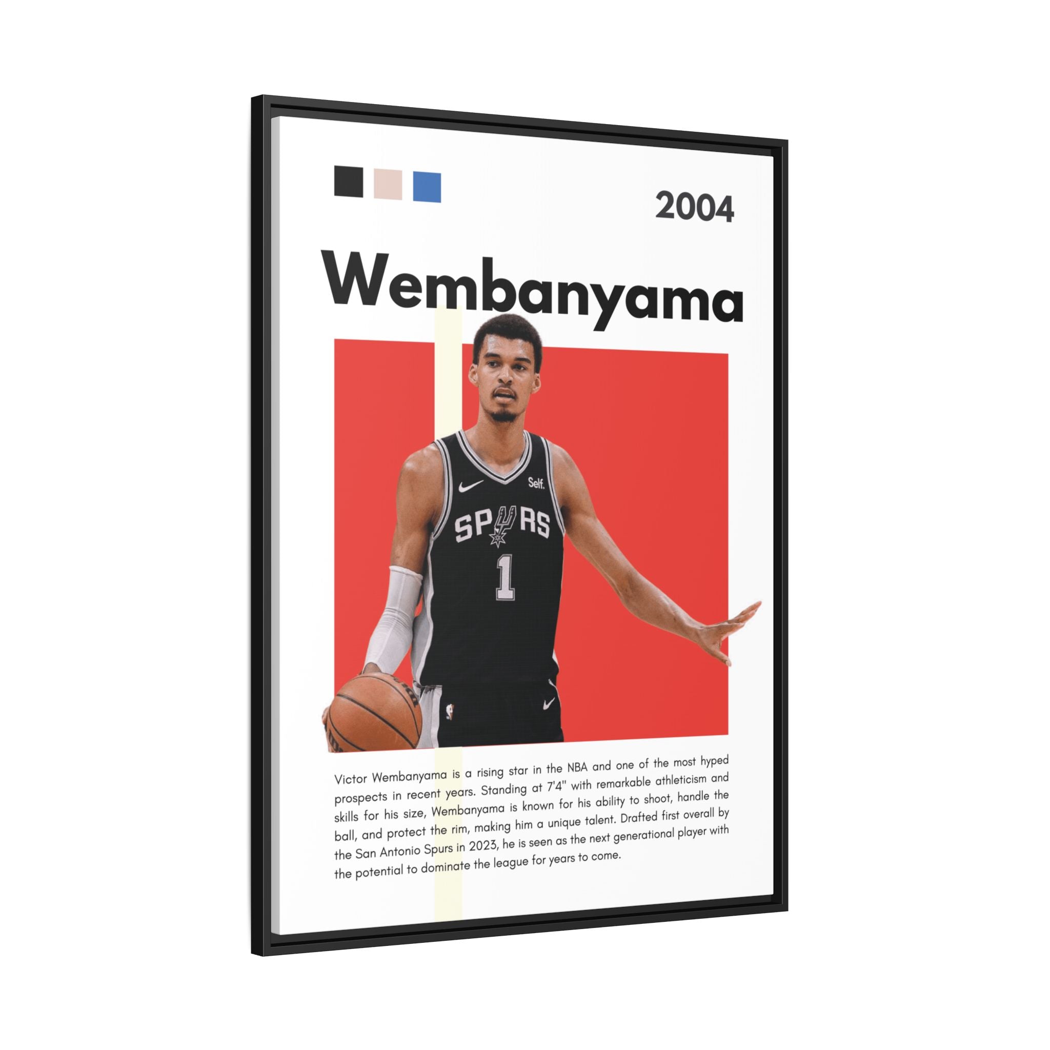 Wembanyama Rising - Canvas Wall Art