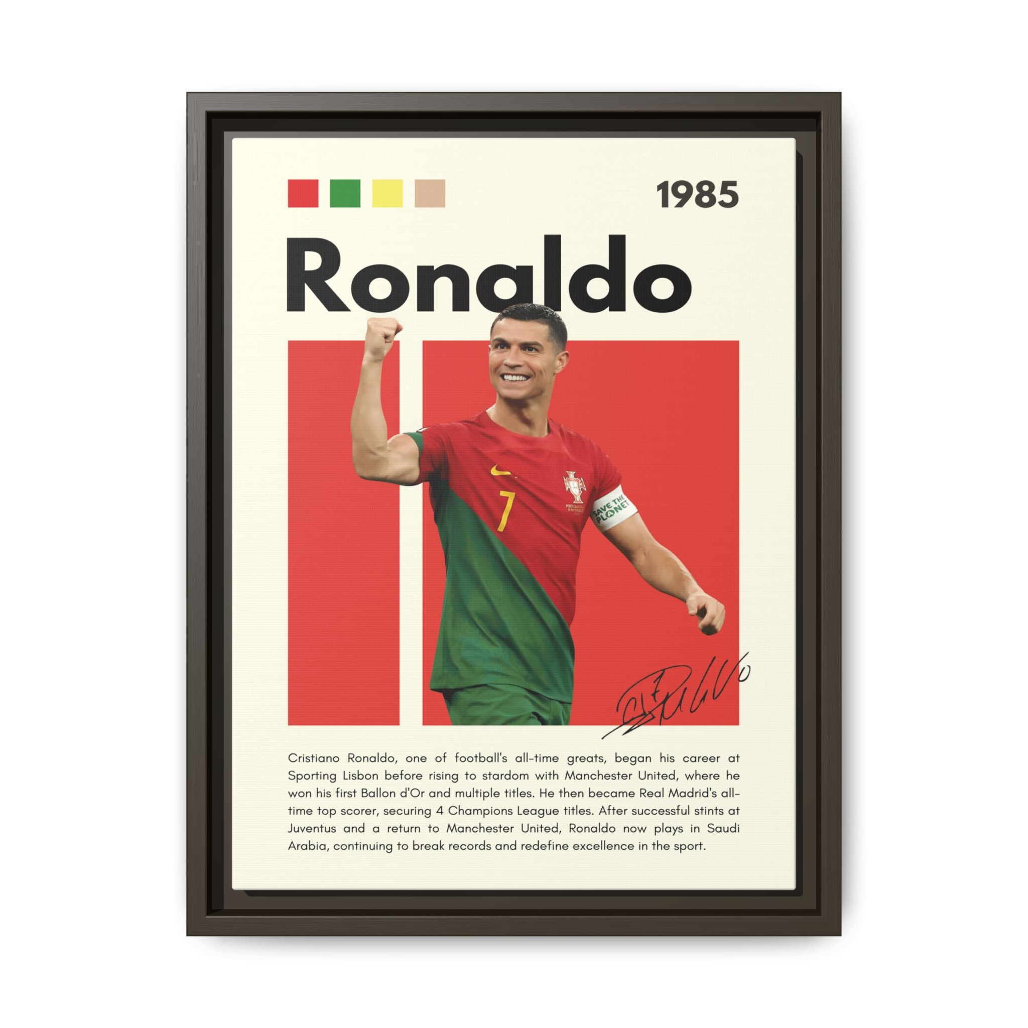 Ronaldo: King of Football - Canvas Wall Art