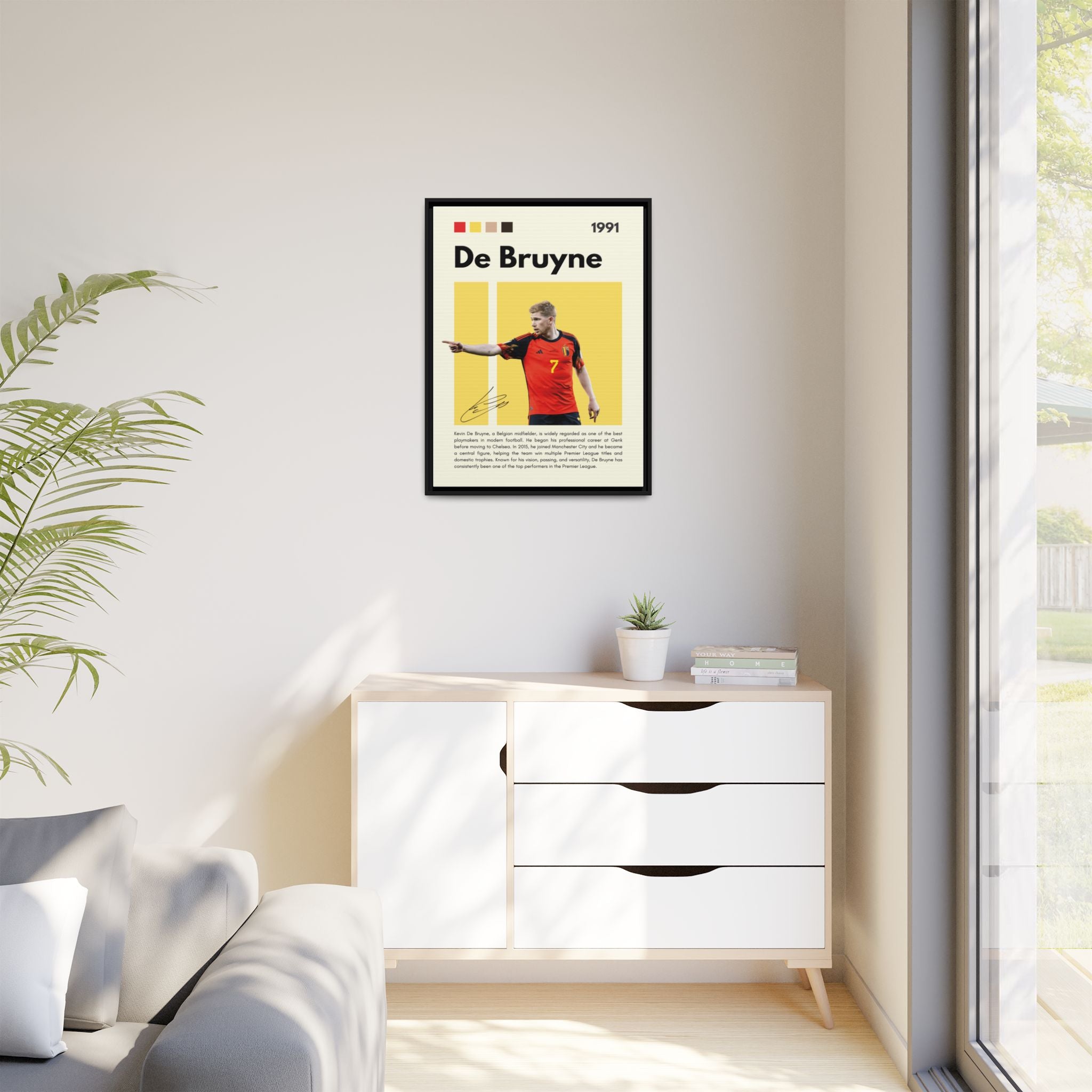 De Bruyne: Football's Maestro - Canvas Wall Art