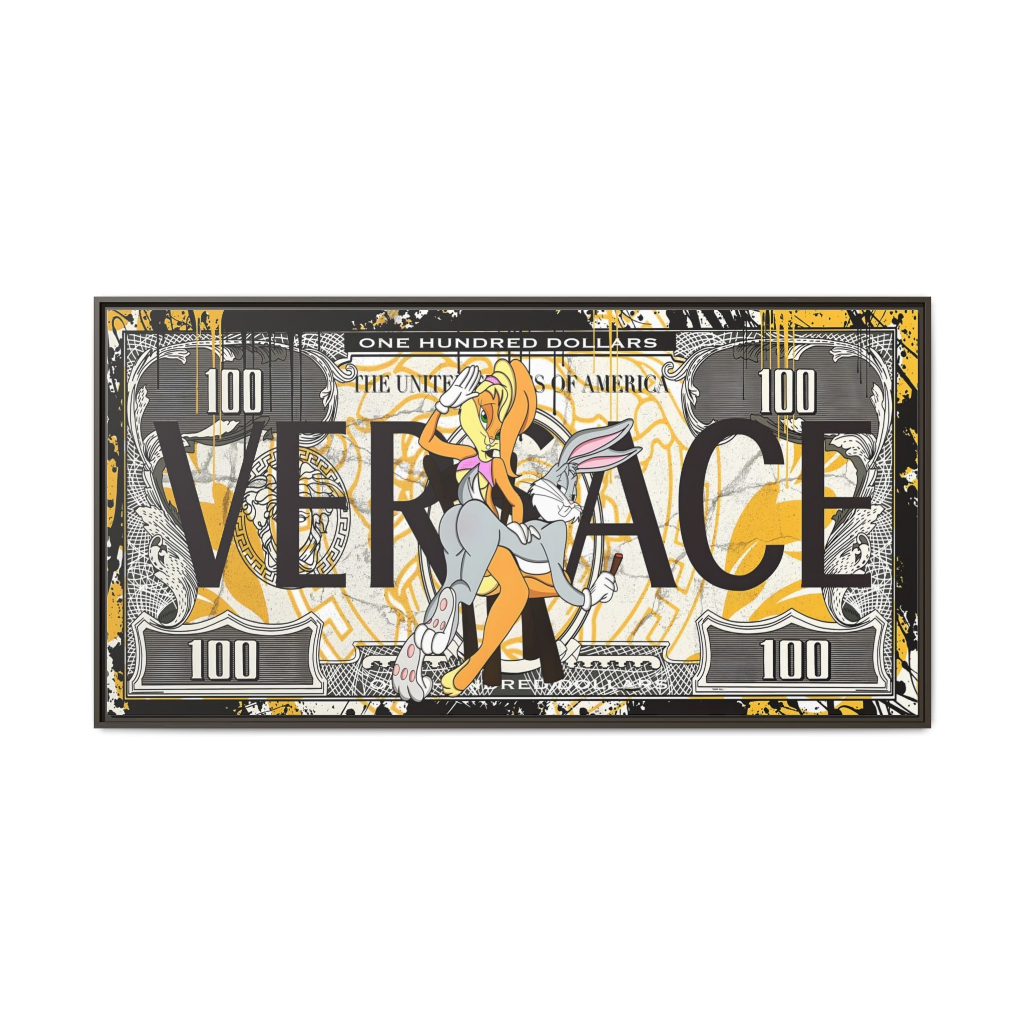 Bunny Benjamins: Pop Art Currency Remix, Looney Tunes Luxury Reimagined - Canvas Wall Art
