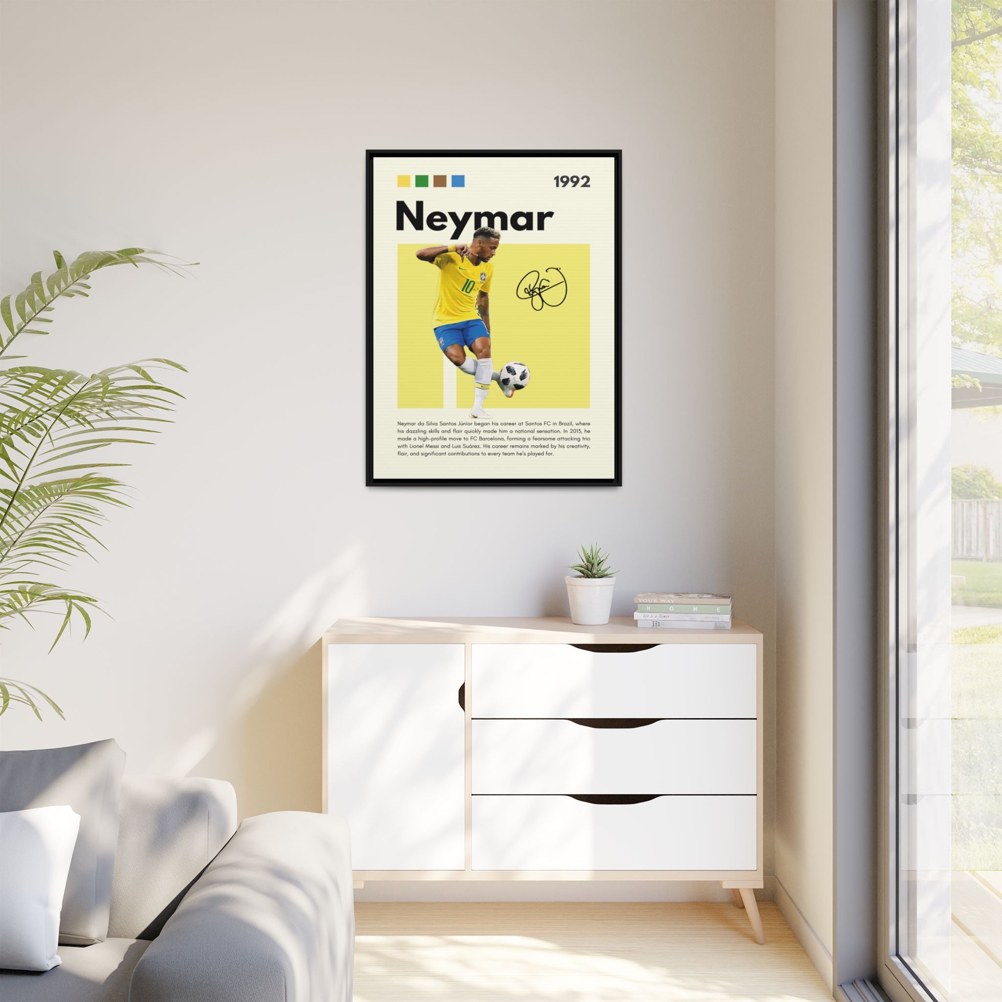 Neymar's Golden Moment - Canvas Wall Art