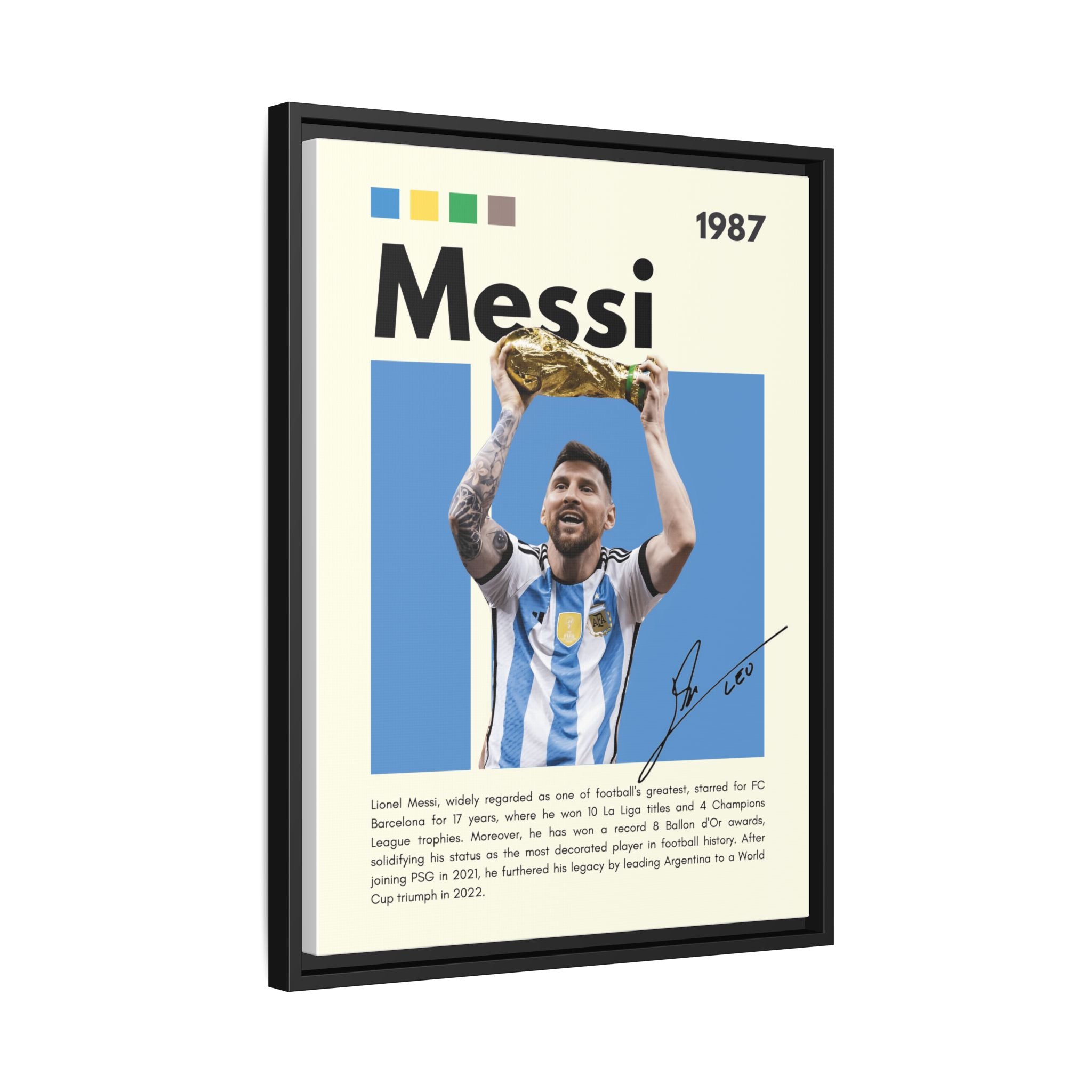 Messi's Triumph - Canvas Wall Art