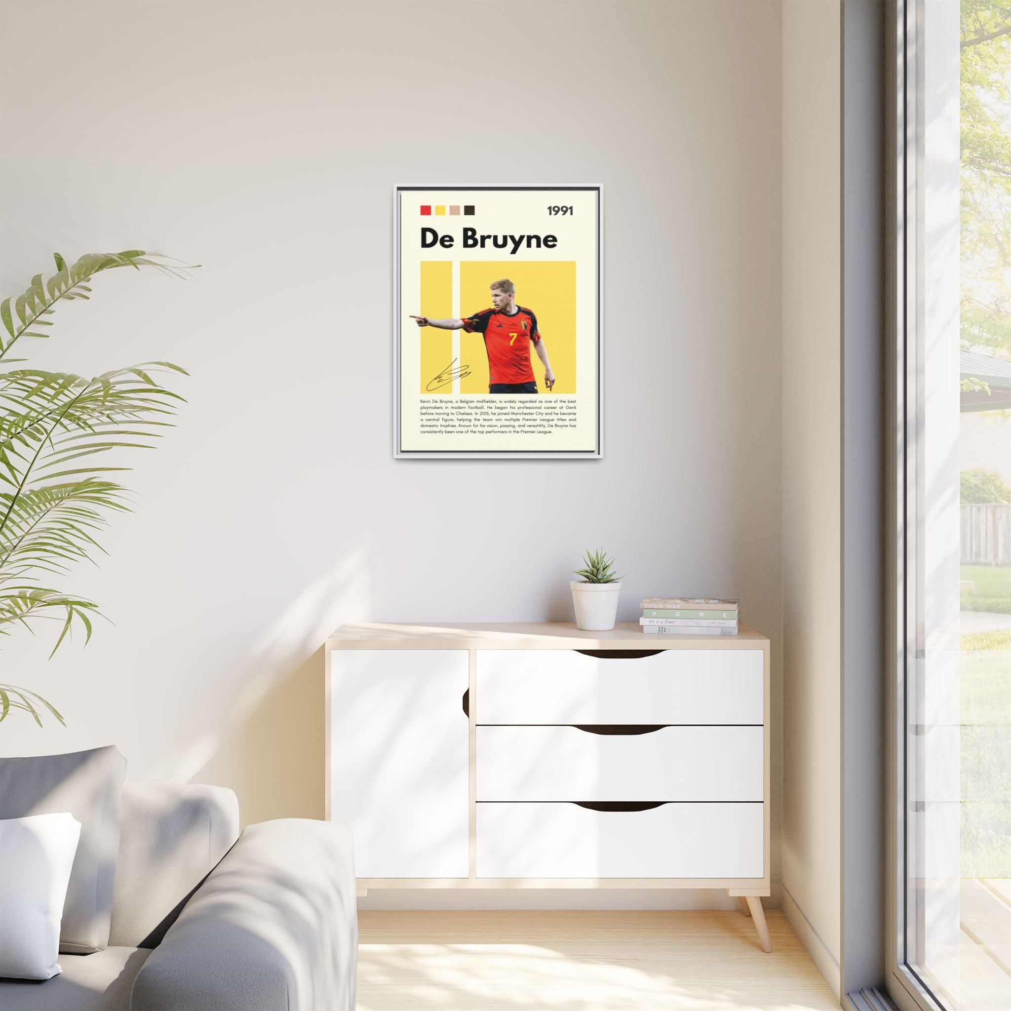 De Bruyne: Football's Maestro - Canvas Wall Art
