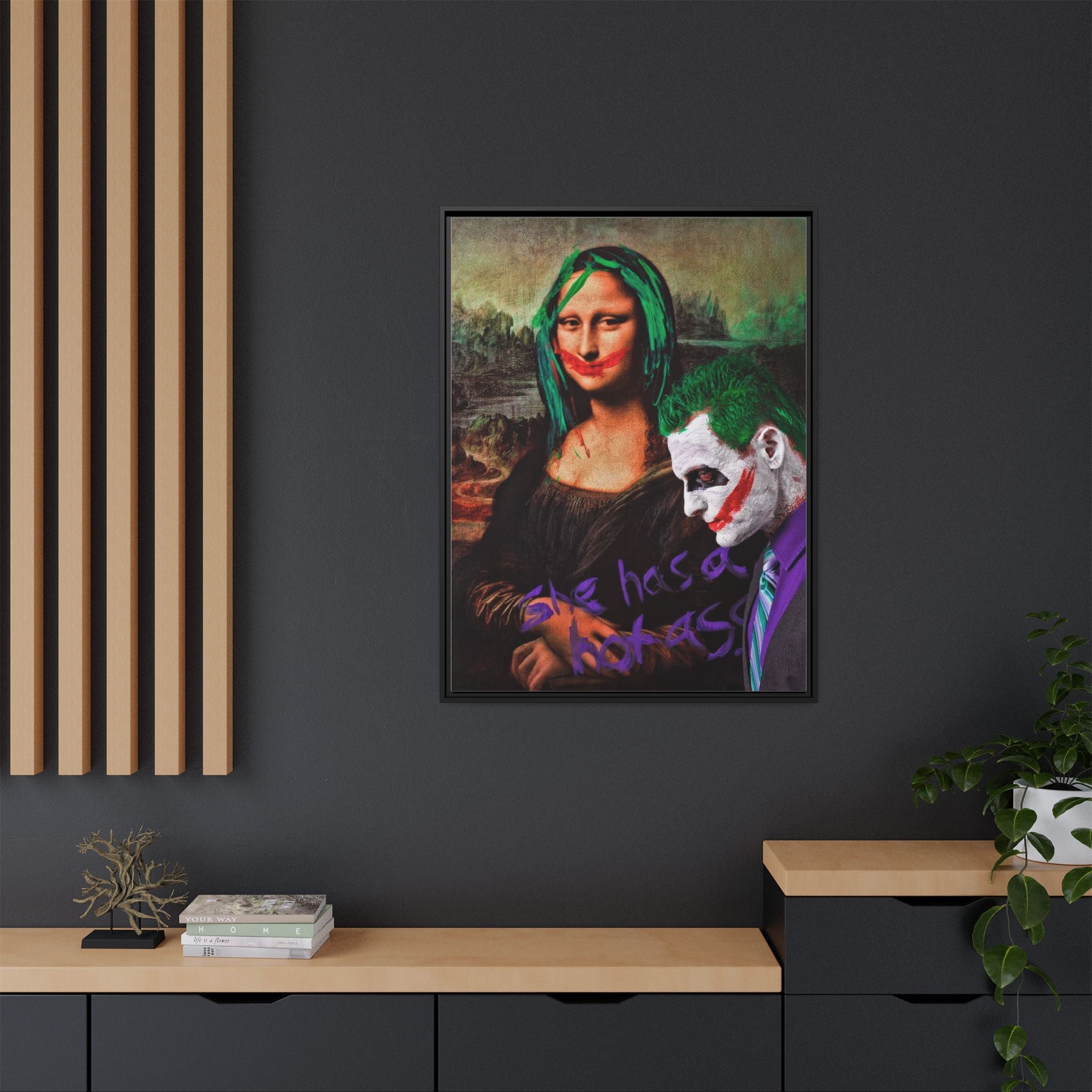 Mona Lisa Metamorphosis: Pop Culture Remix, Comic Book Reimagining - Canvas Wall Art