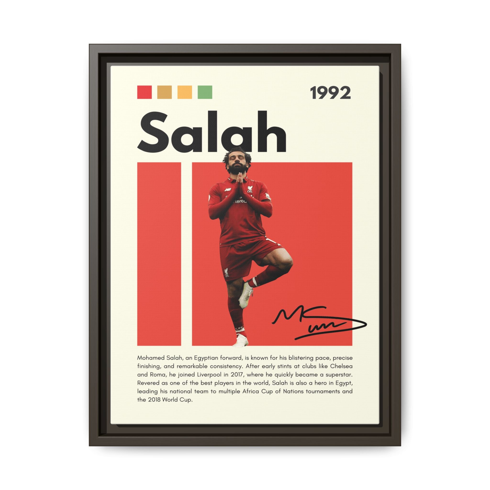 Mohamed Salah: Liverpool Legend
Egyptian King of Football
Salah's Blazing Red Journey
Iconic Forward - Canvas Wall Art