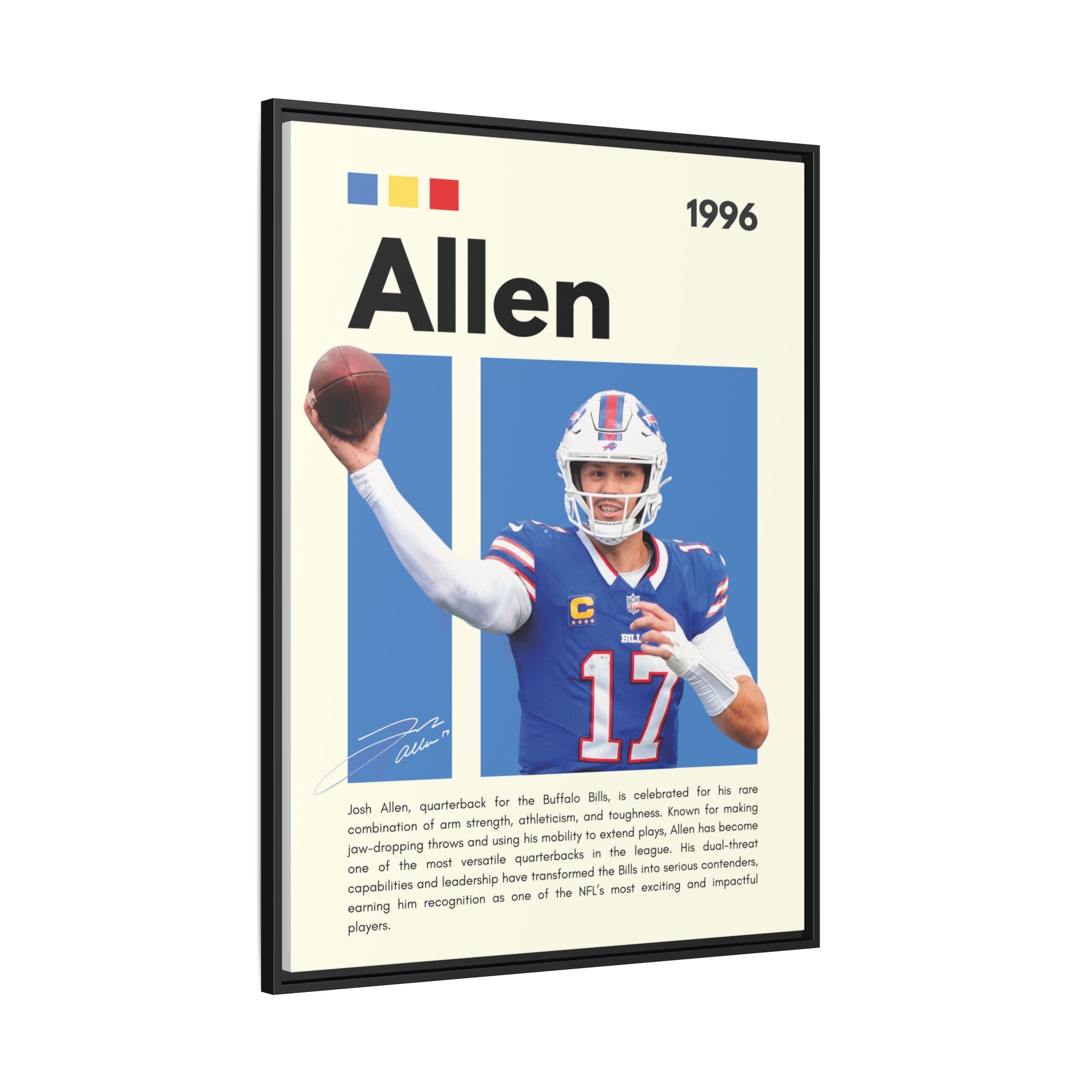 Josh Allen - Canvas Wall Art