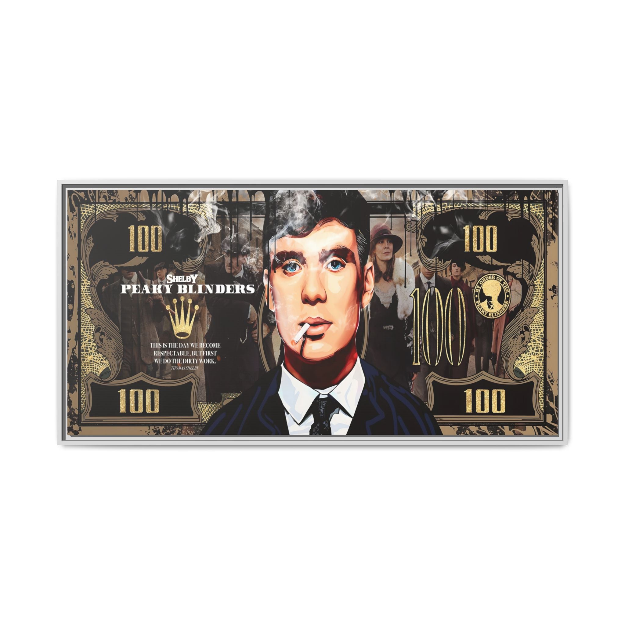 Peaky Blinders Reign: Shelby Empire Rising, Vintage Gangster Art Portrait - Canvas Wall Art