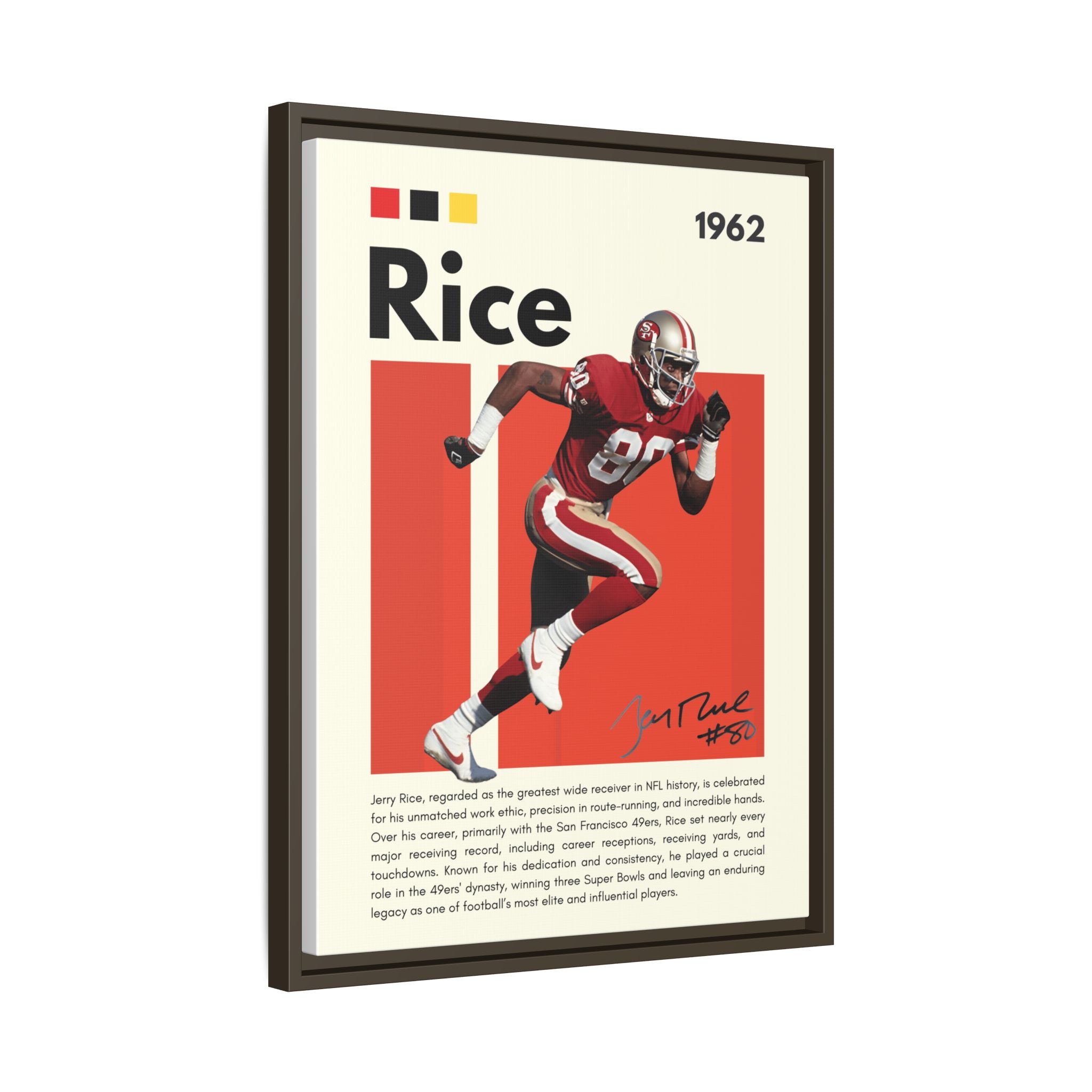 Jerry Rice: Gridiron Legend - Canvas Wall Art