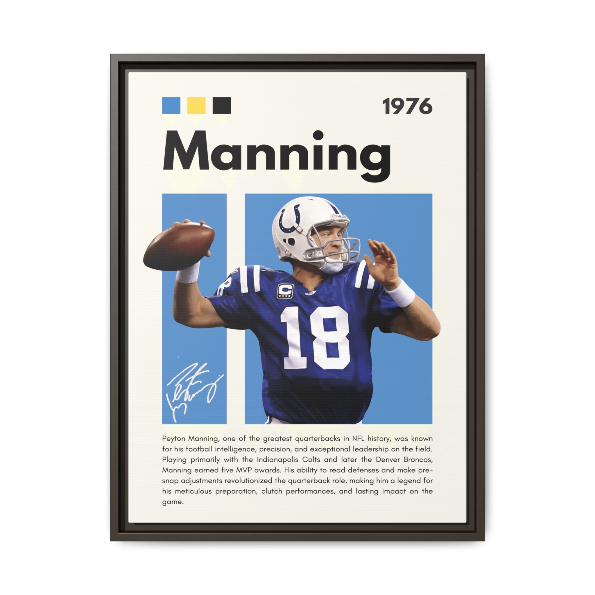 Peyton Manning: Gridiron Genius - Canvas Wall Art