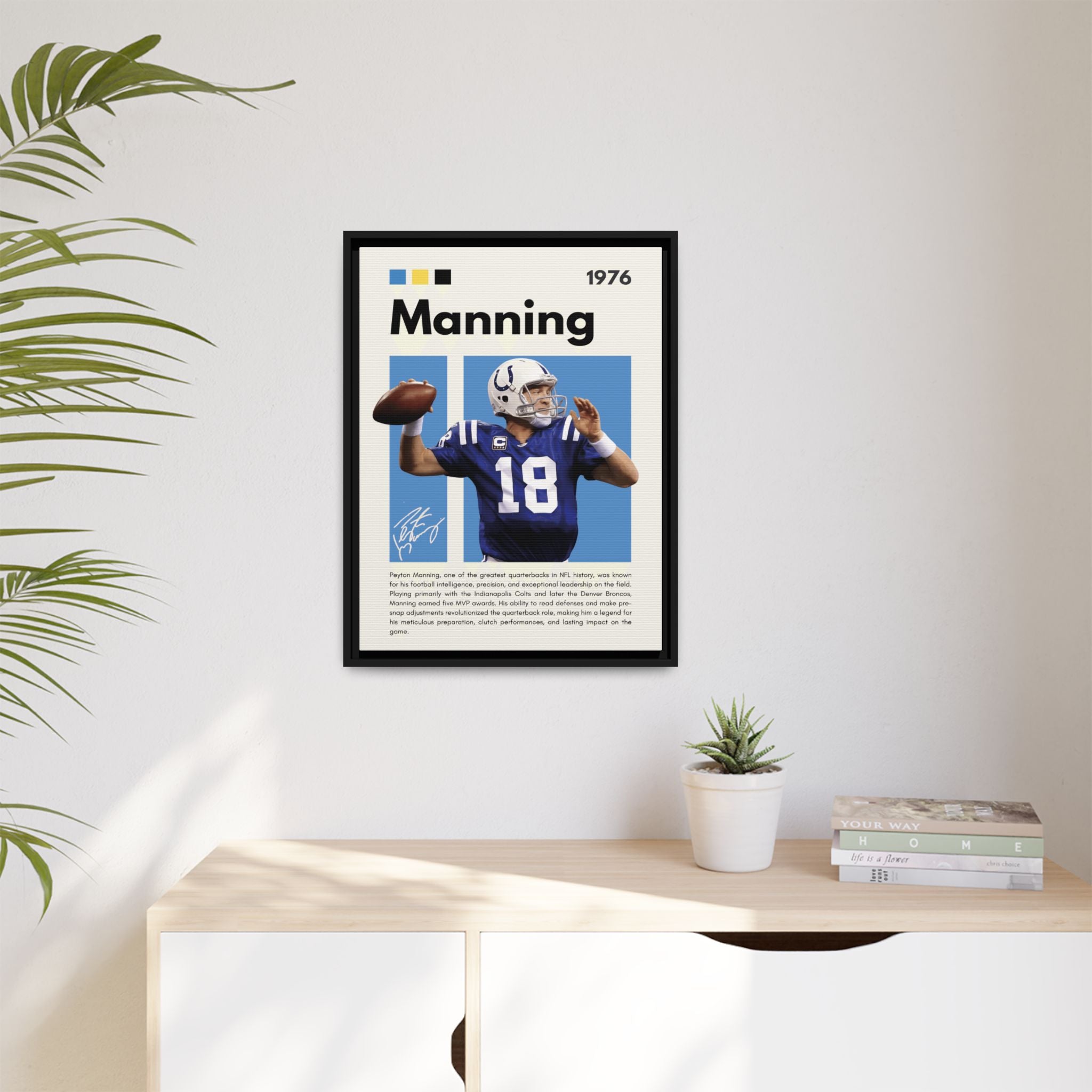 Peyton Manning: Gridiron Genius - Canvas Wall Art