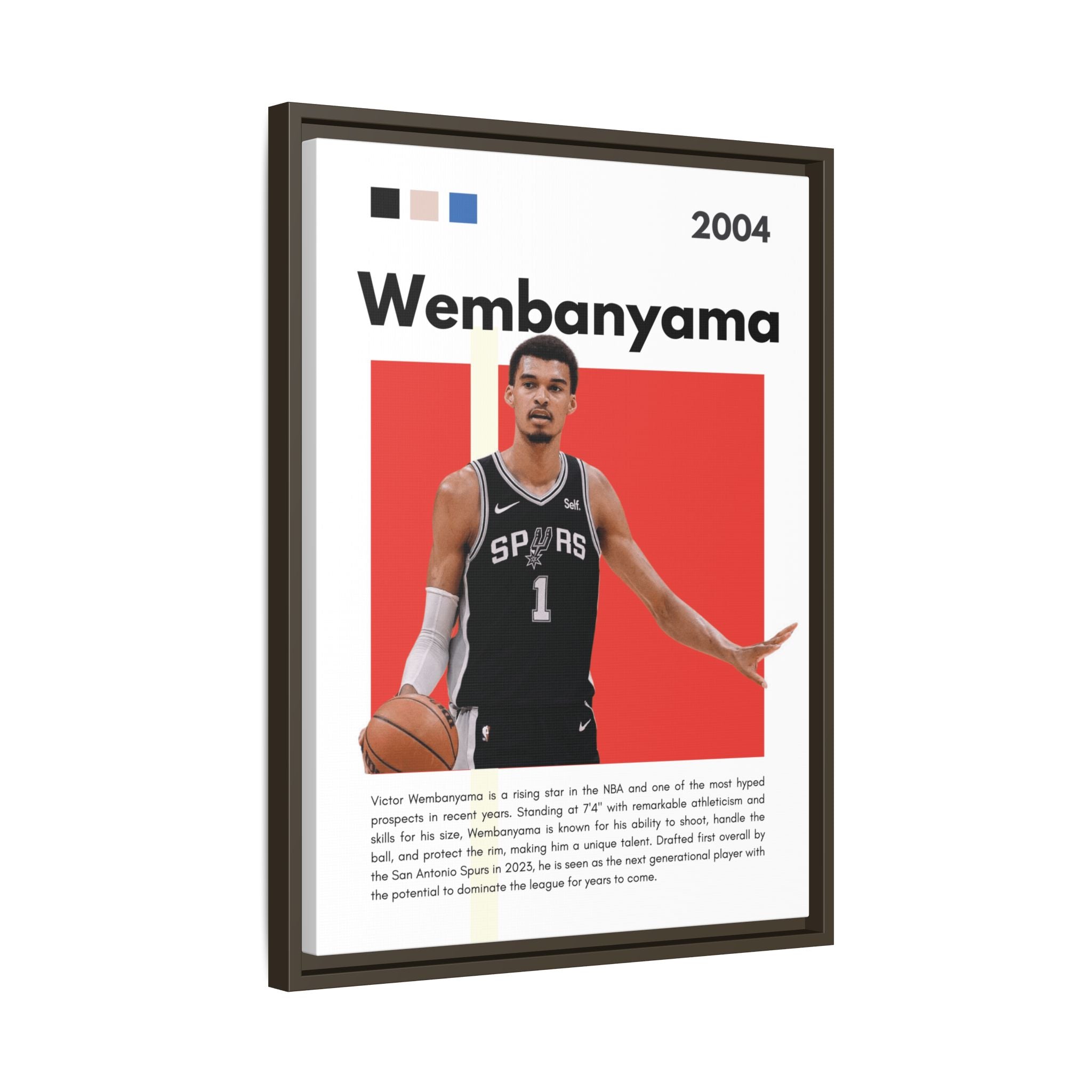 Wembanyama Rising - Canvas Wall Art