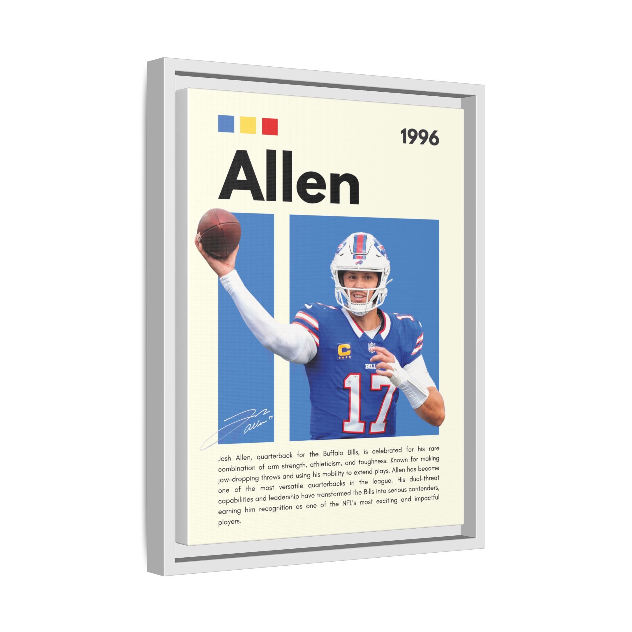 Josh Allen - Canvas Wall Art