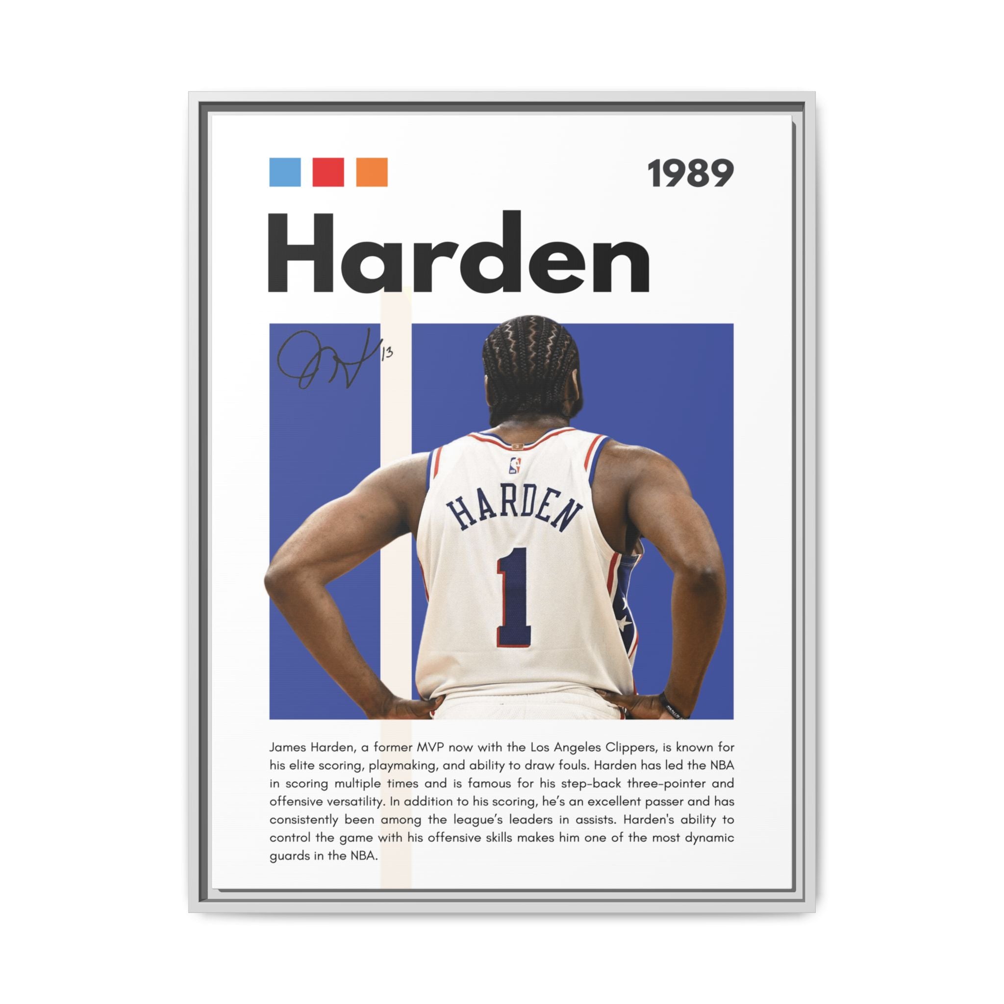 Harden's Stride - Canvas Wall Art