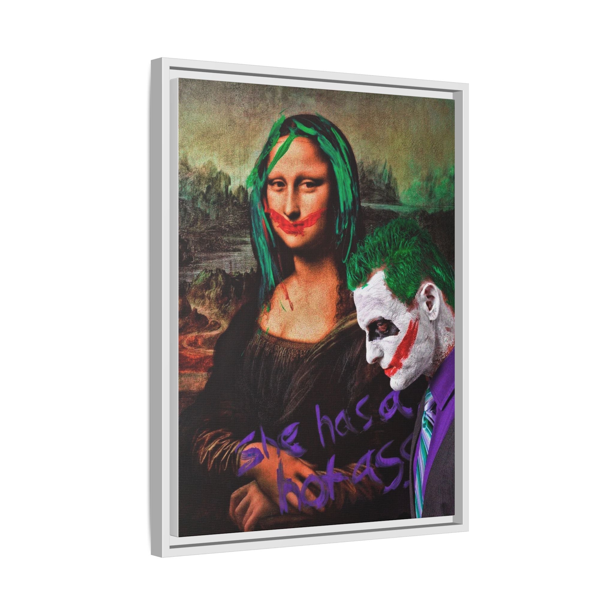 Mona Lisa Metamorphosis: Pop Culture Remix, Comic Book Reimagining - Canvas Wall Art
