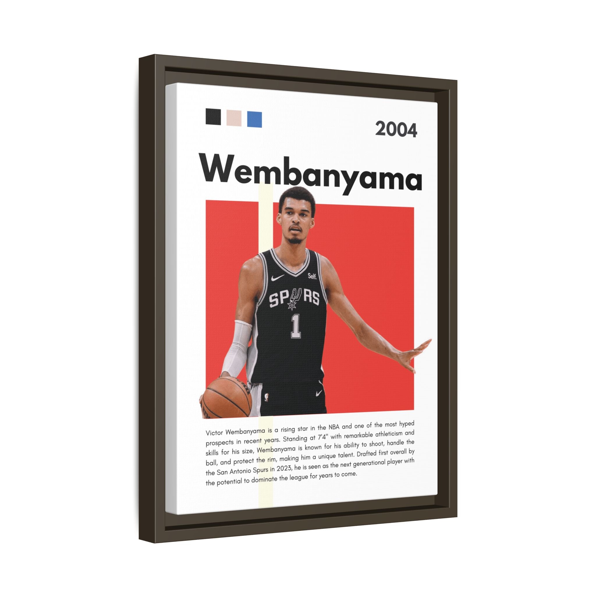 Wembanyama Rising - Canvas Wall Art